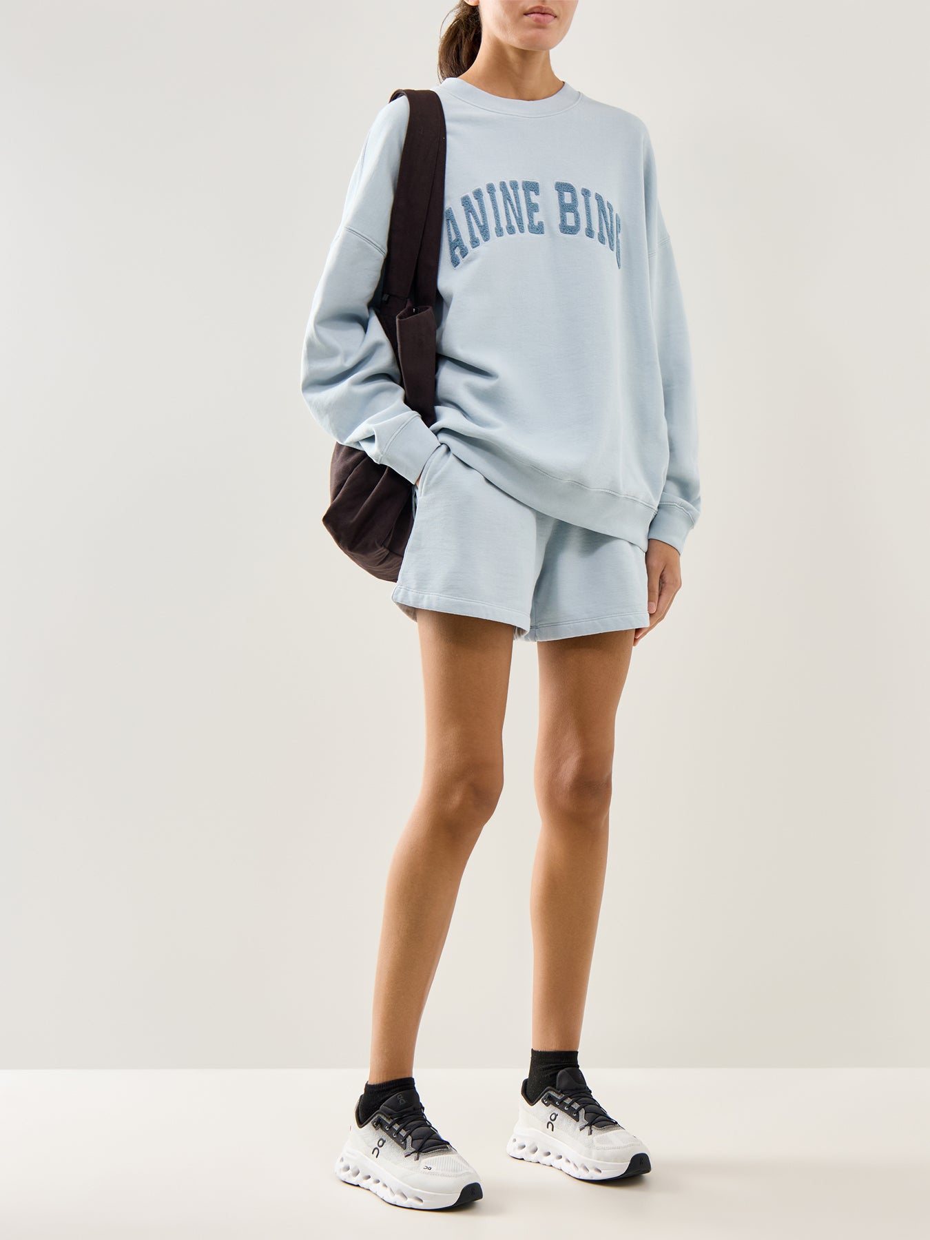 Miles Relaxed Logo Sweatshirt Blue