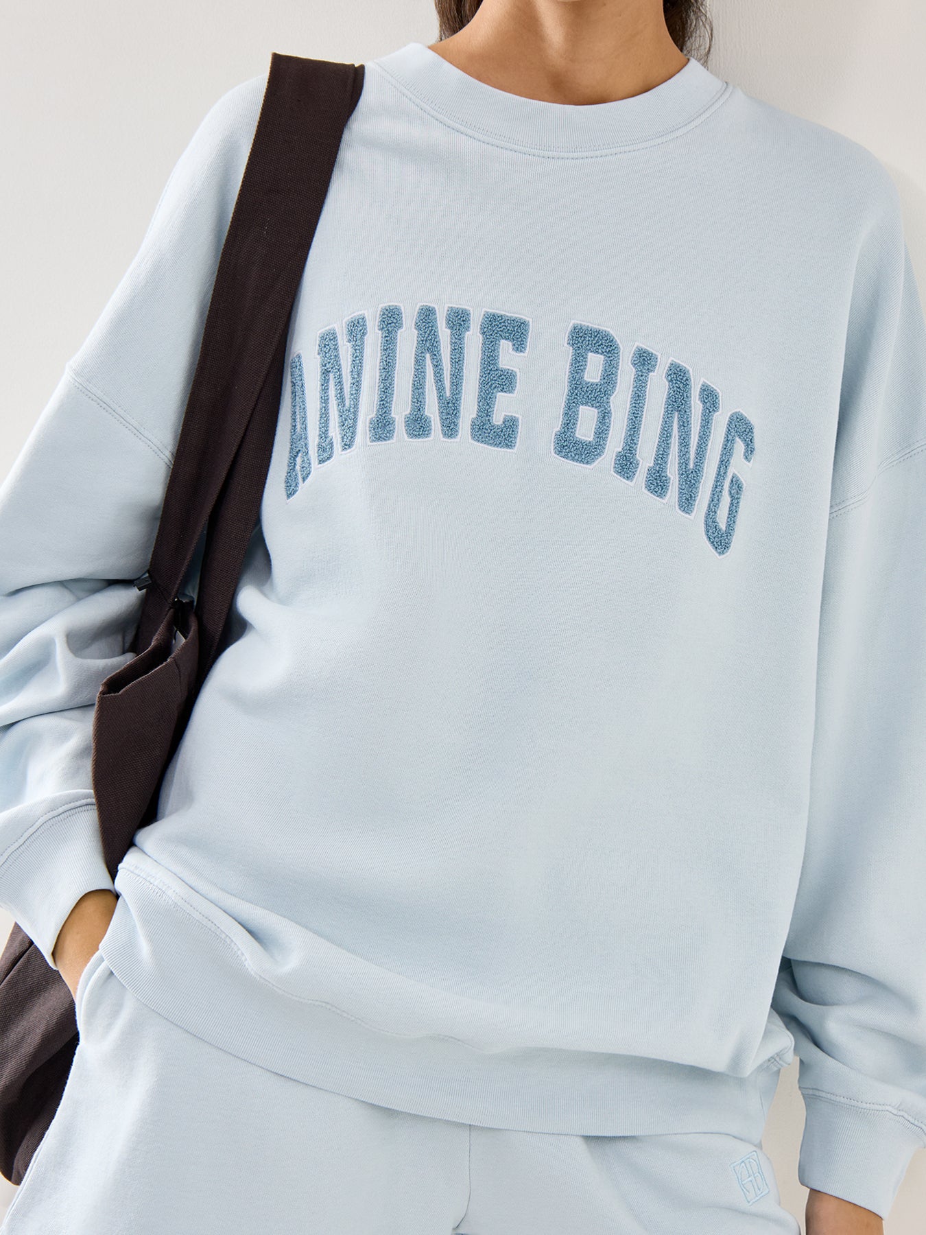 Miles Relaxed Logo Sweatshirt Blue