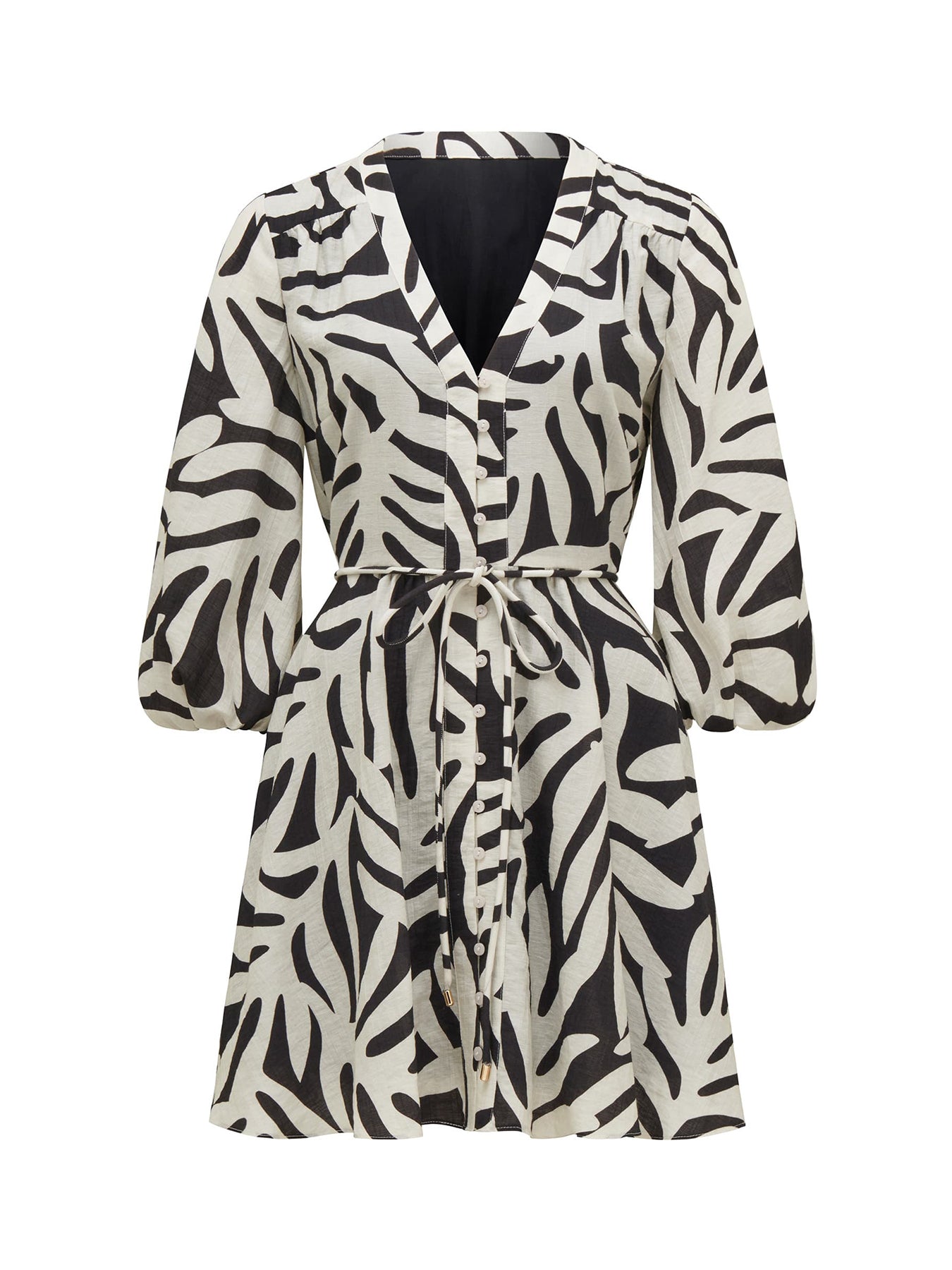 Alicia Rope Tie Mini Dress Green