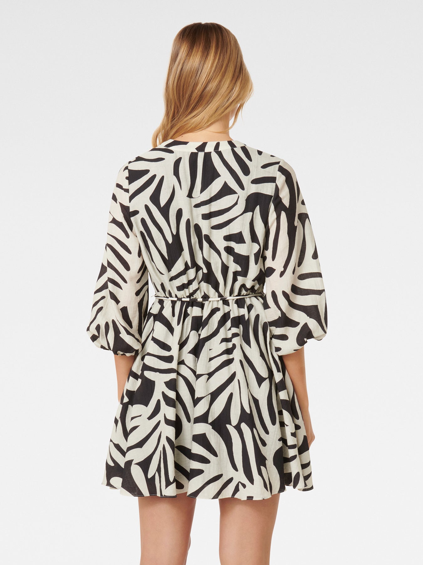 Alicia Rope Tie Mini Dress Green