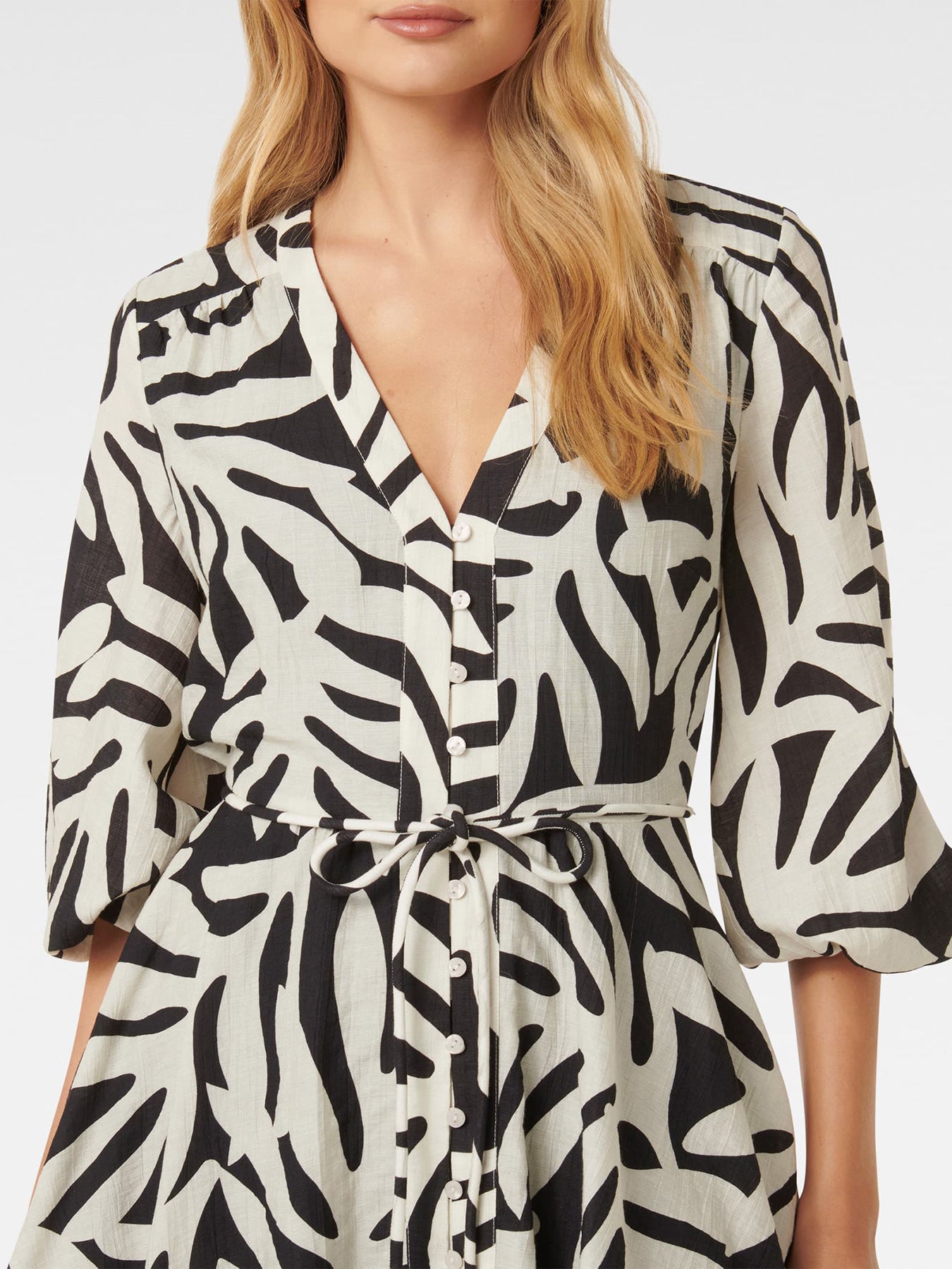 Alicia Rope Tie Mini Dress Green