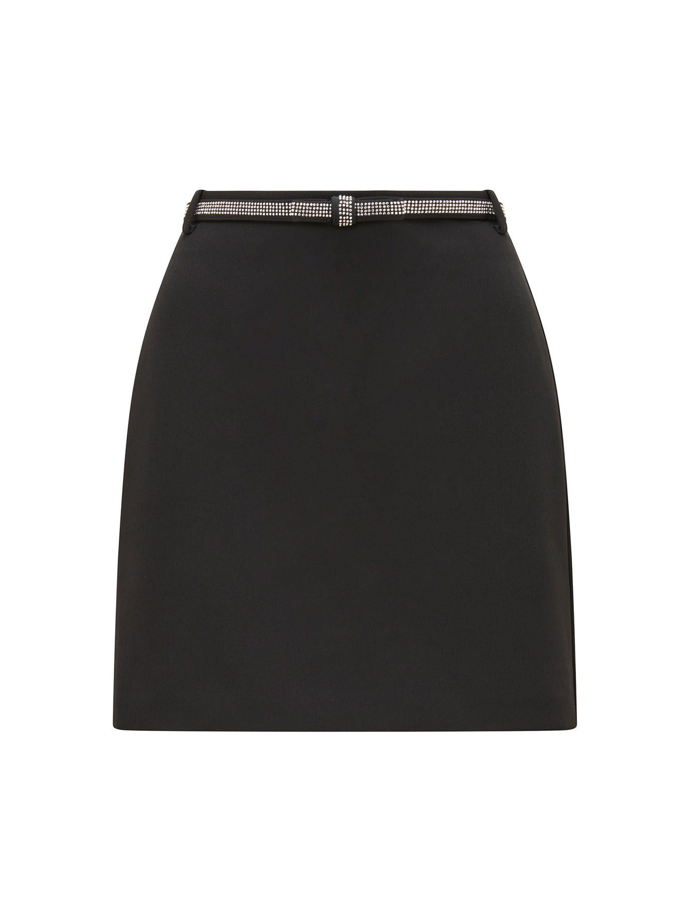 Belle Bow Mini Skirt Black