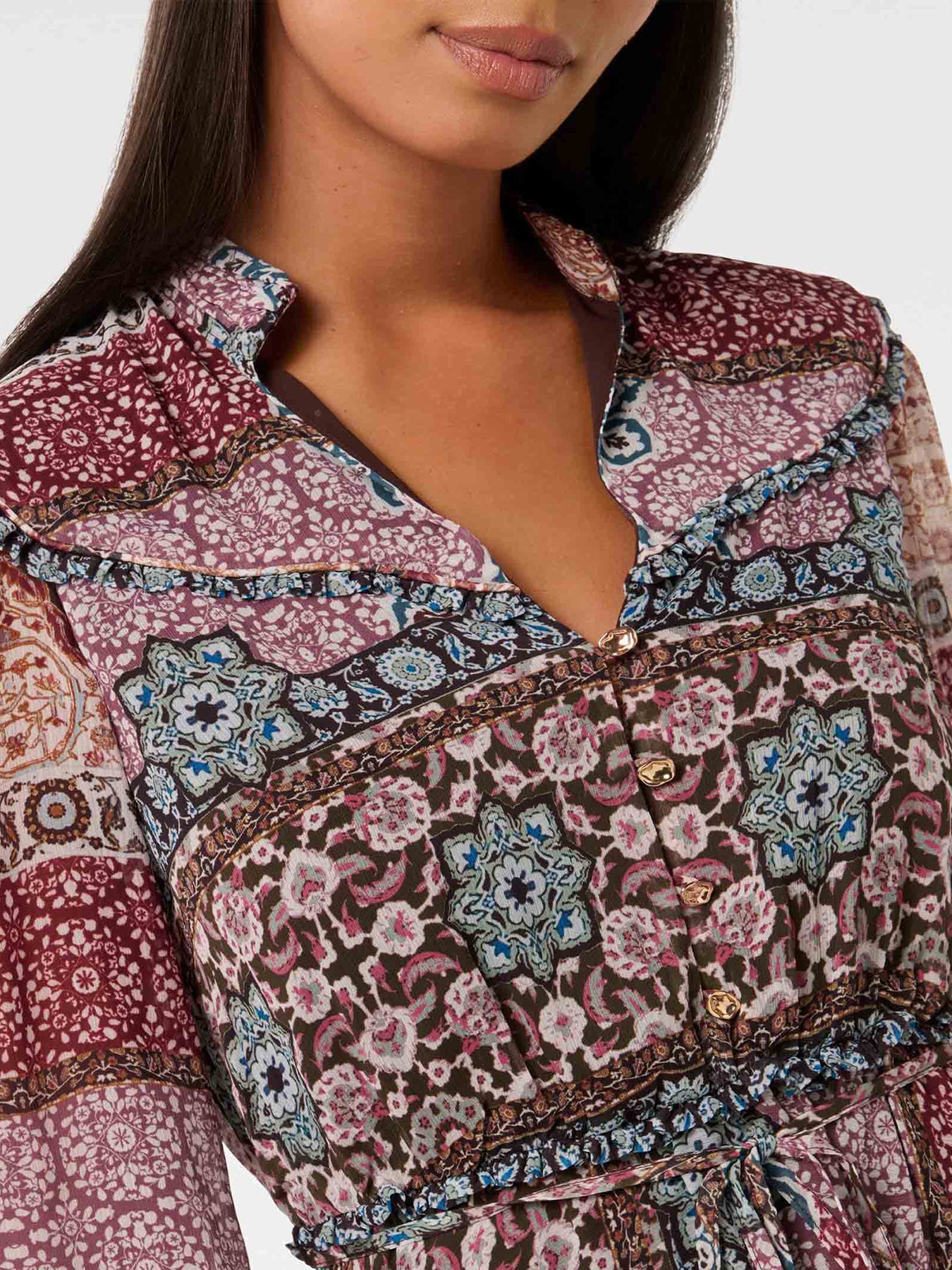 Sonny Frill Mini Dress Multi