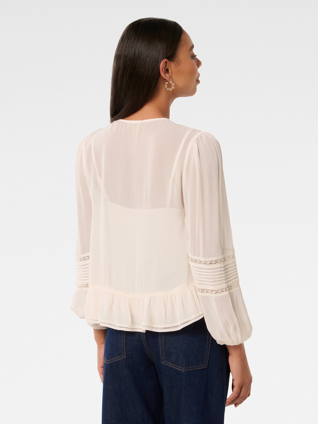 Hartley Lace Trim Top Pink