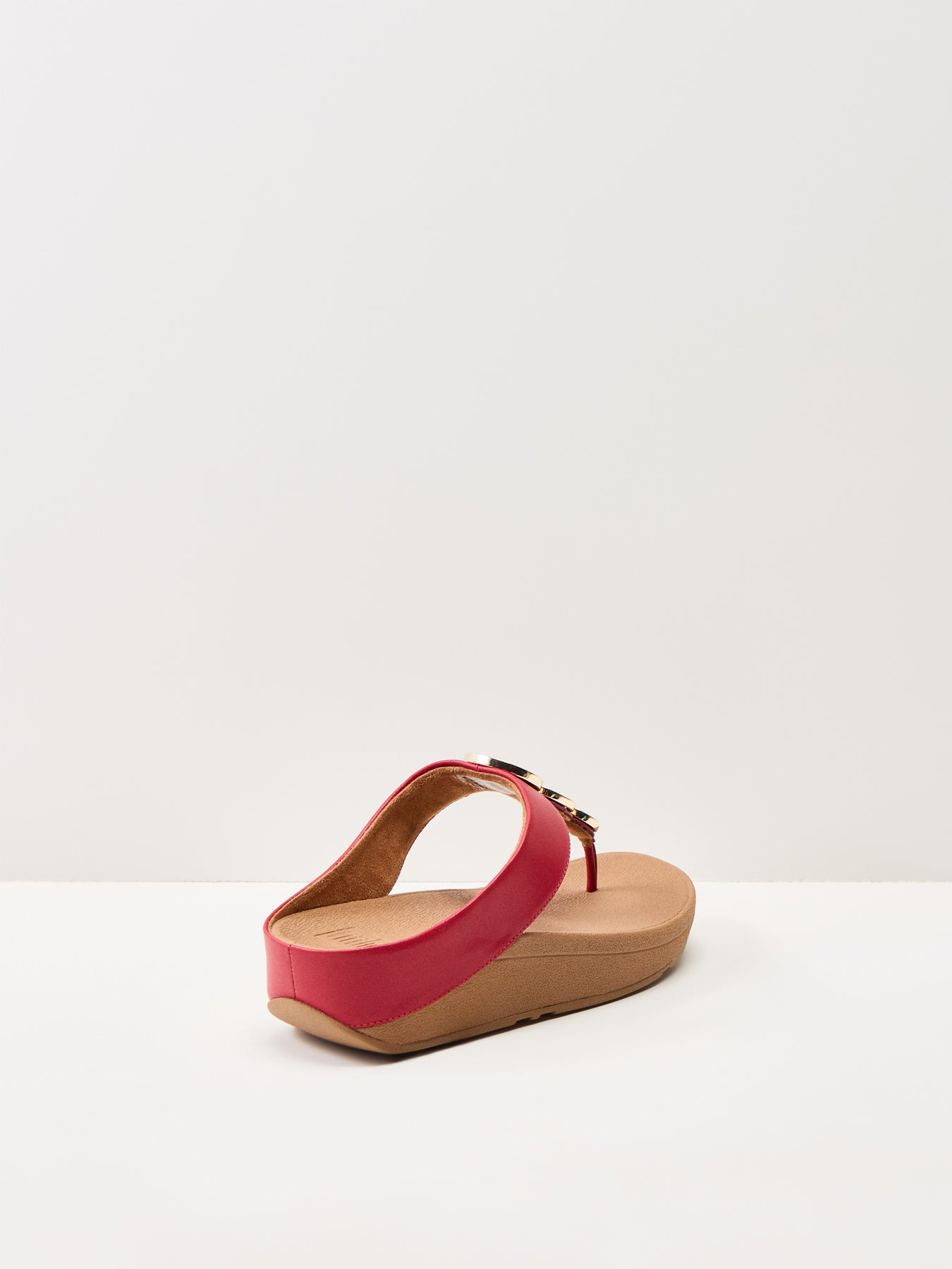 Halo Bead-Circle Toe-Post Sandals Burnt Berry