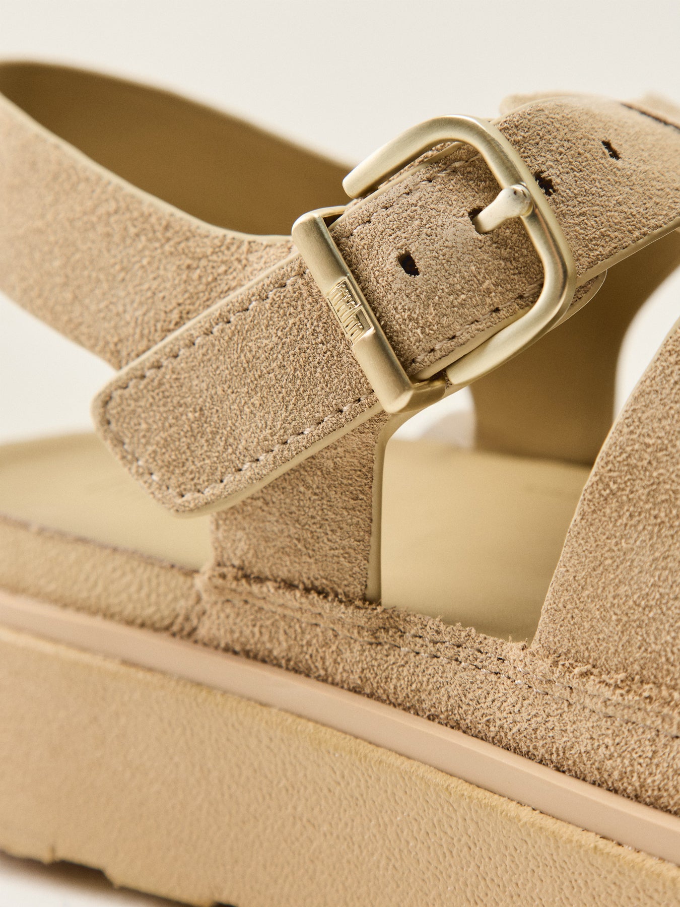 Suede Fisherman Sandals Brown