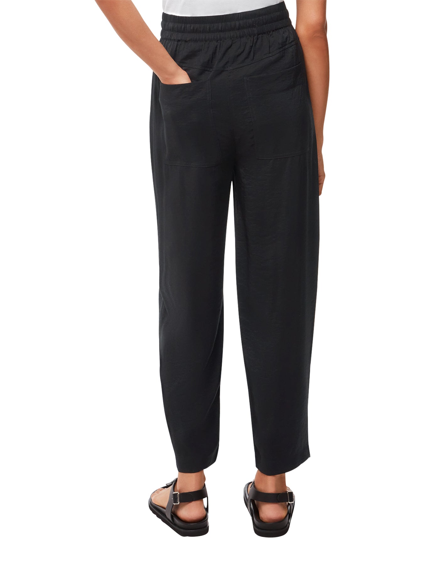 Tie Waist Trouser Black