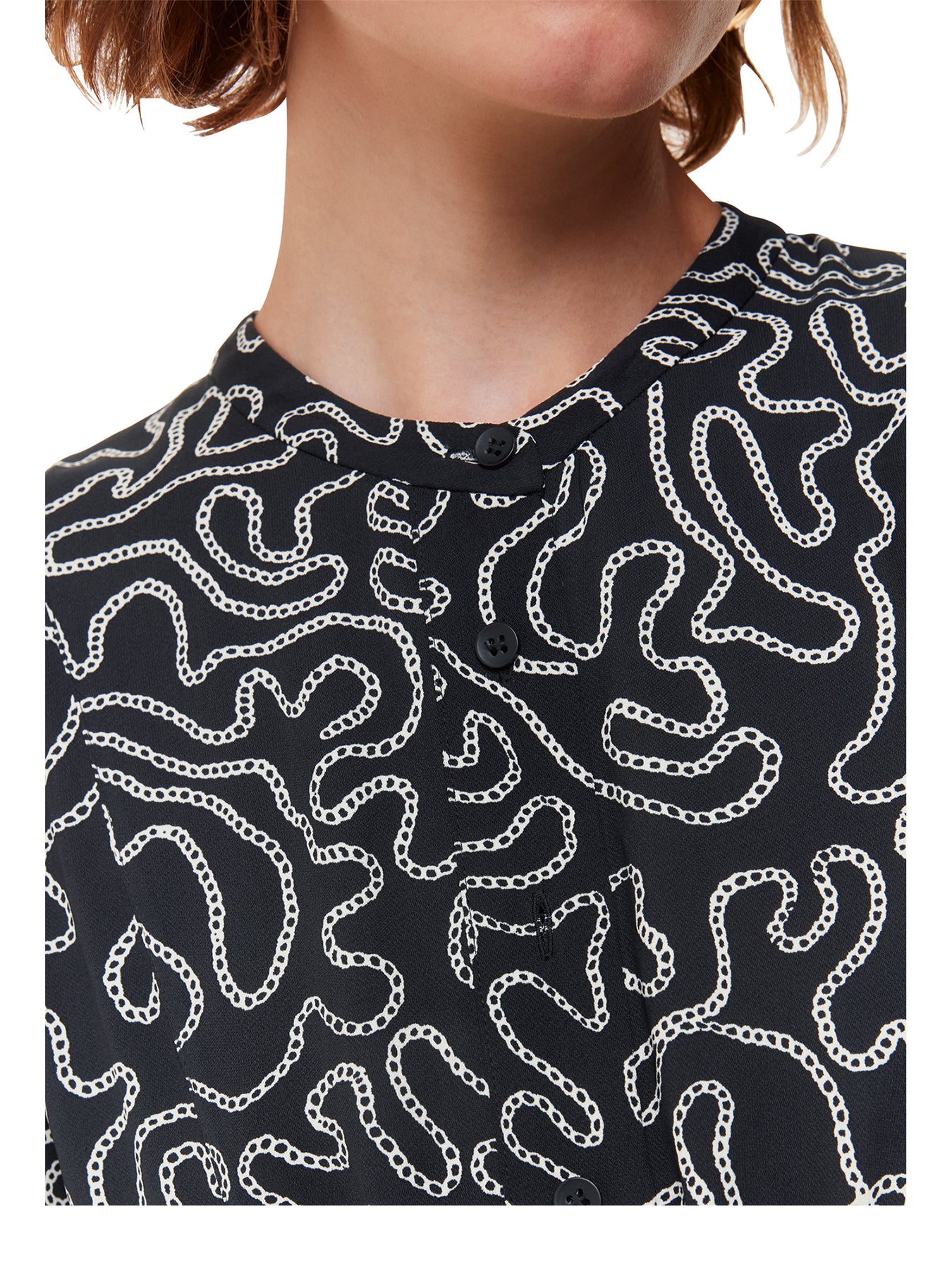 Chain Print Flippy Dress