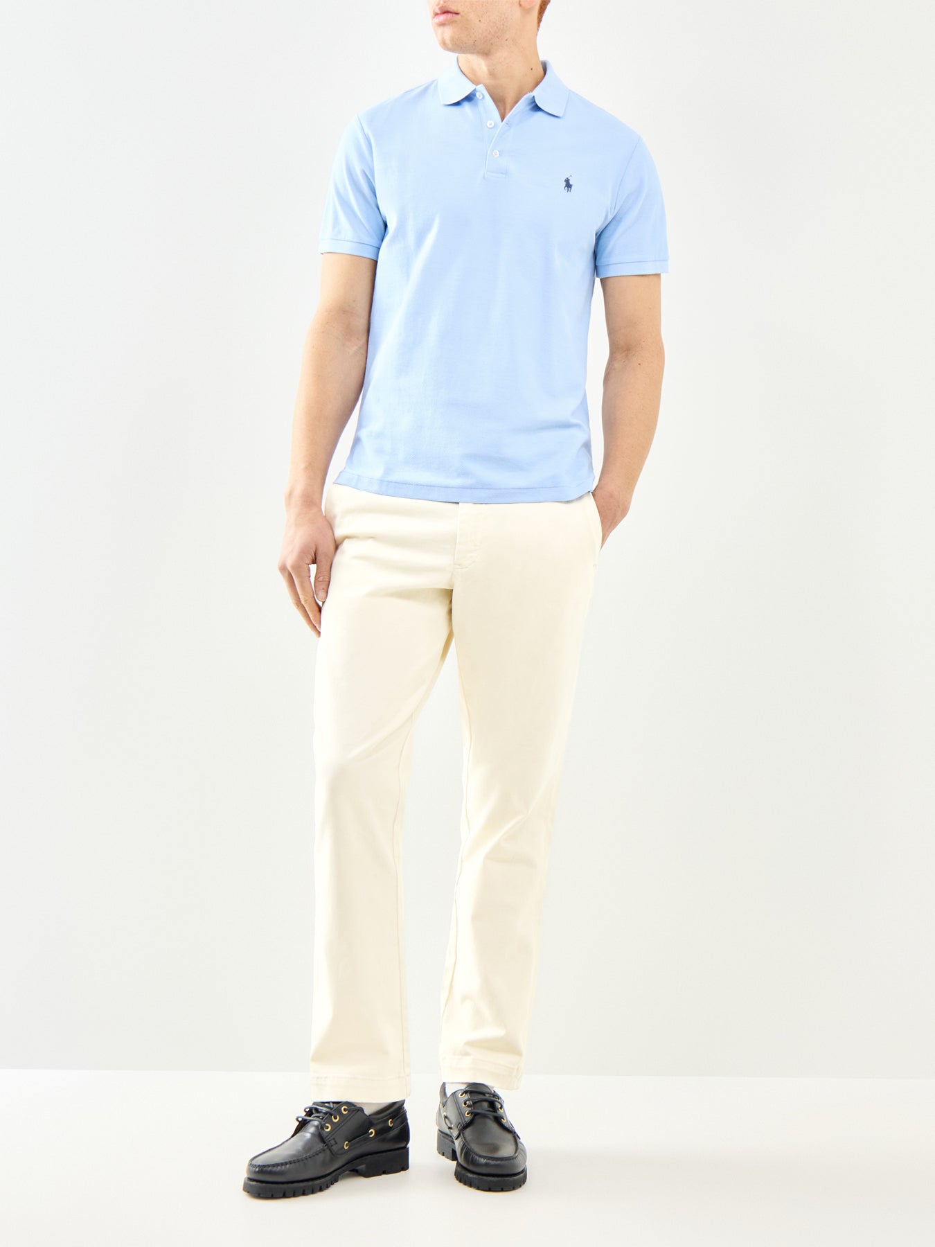 Honeycomb Polo Shirt Blue