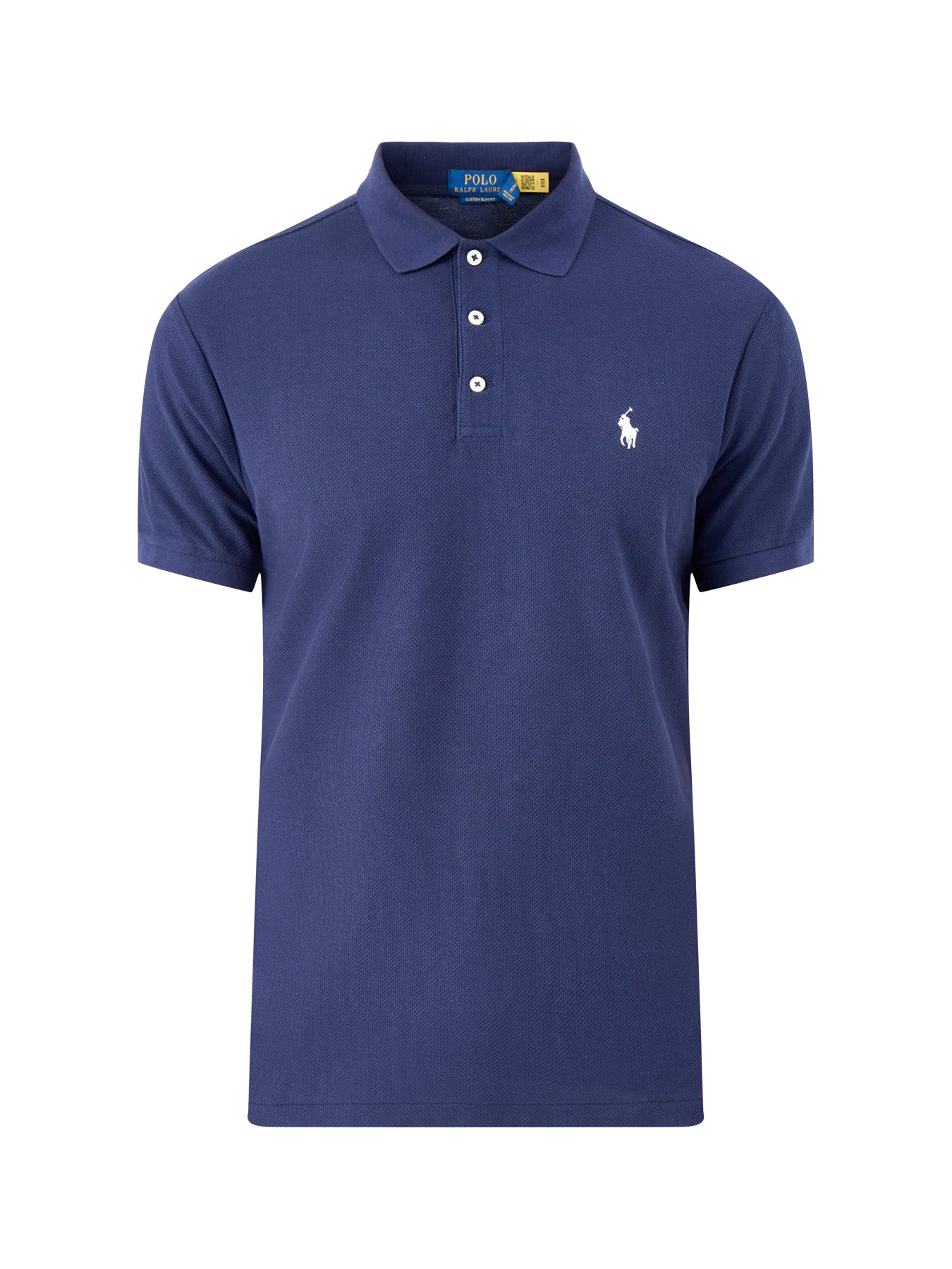 Honeycomb Polo Shirt Navy
