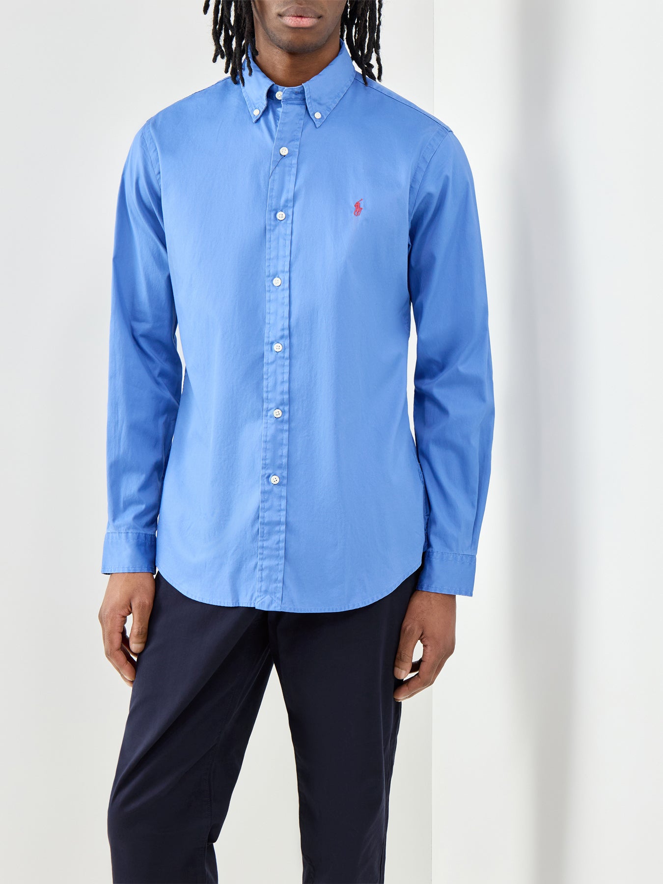 Ralph Lauren Custom Fit Twill Shirt Nimes Blue
