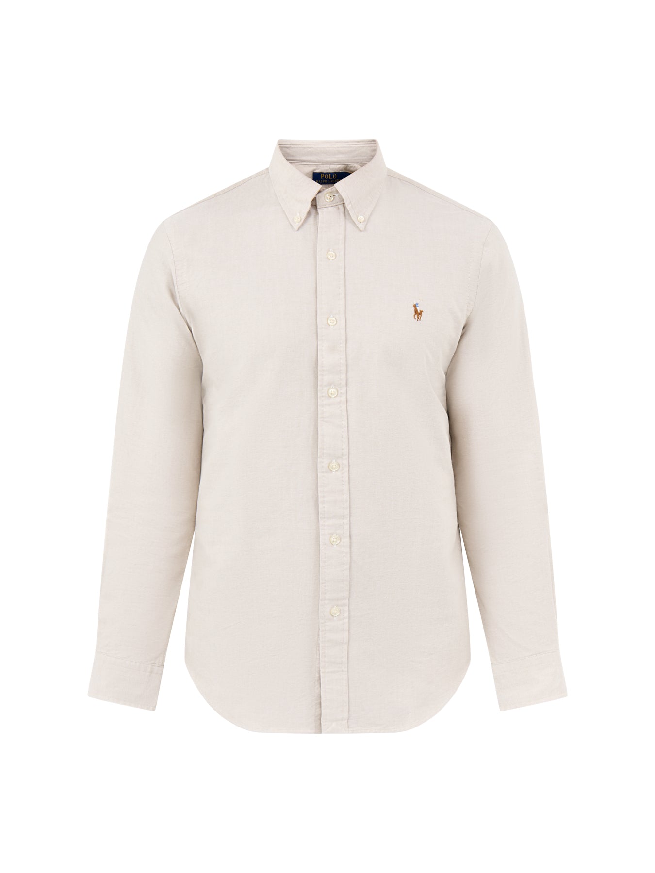 Custom Fit Oxford Shirt Beige