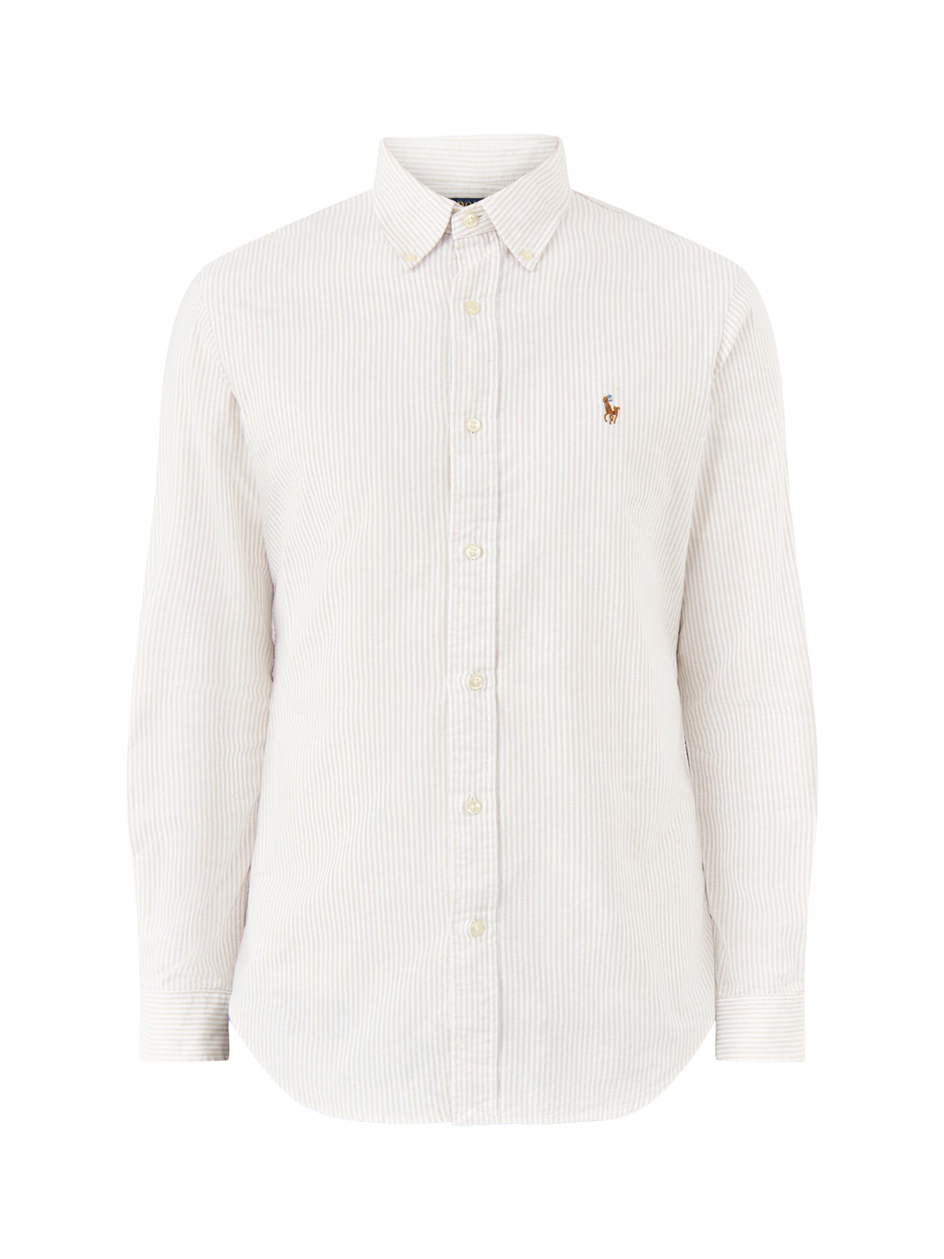 Striped Oxford Shirt Beige