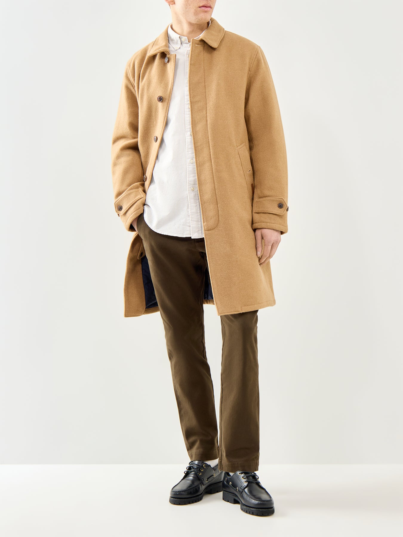 Striped Oxford Shirt Beige