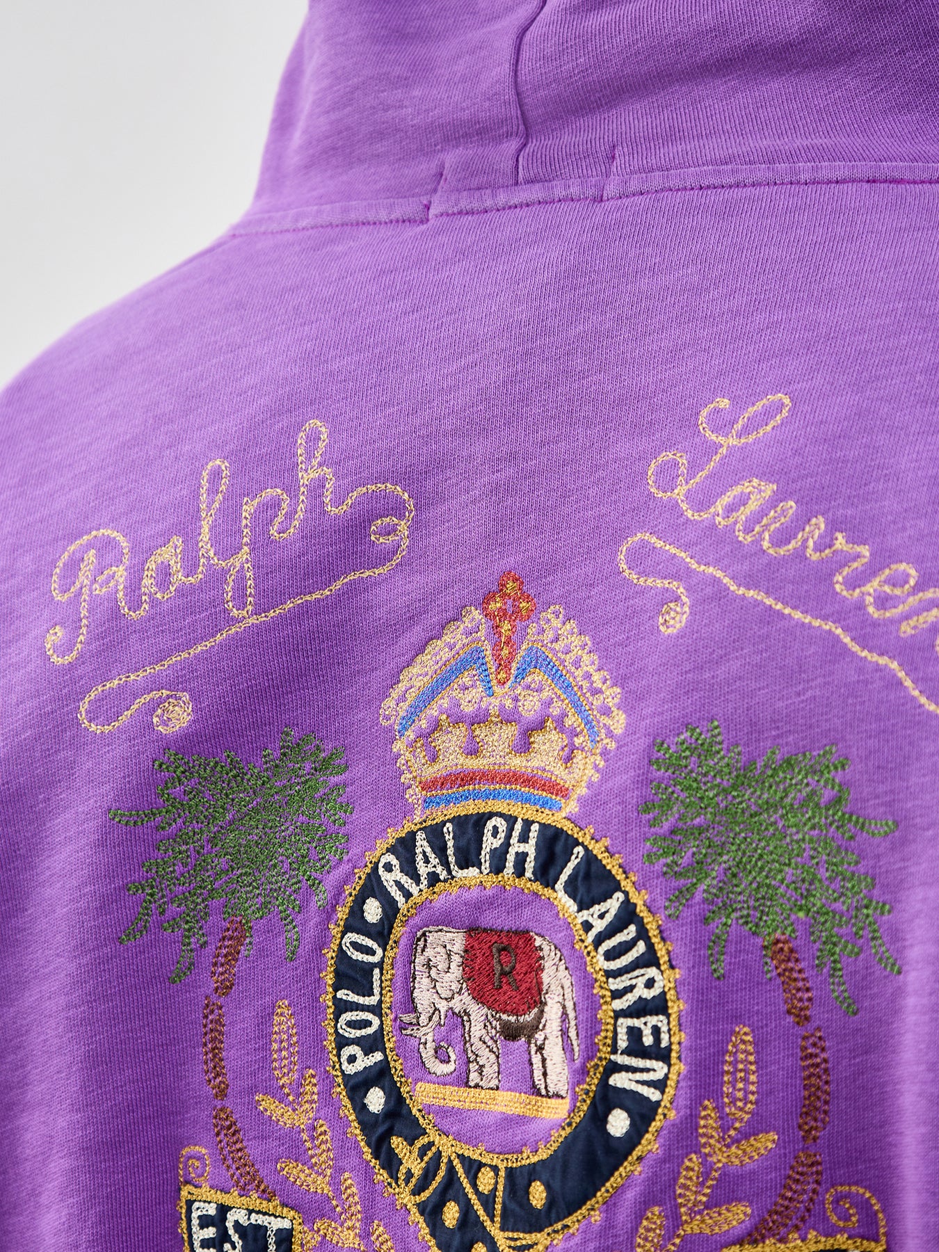 Crest Overhead Hoodie Purple