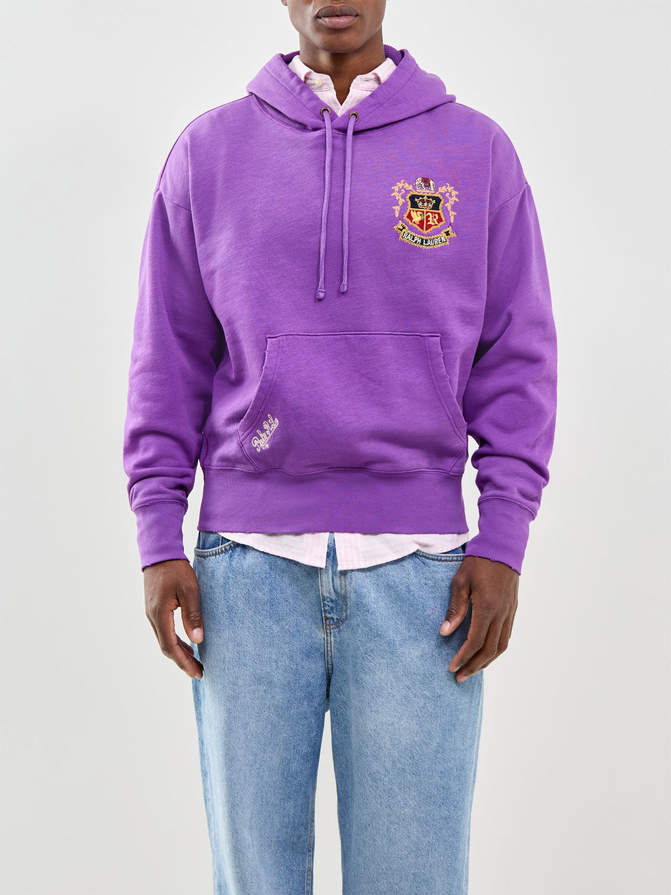 Crest Overhead Hoodie Purple