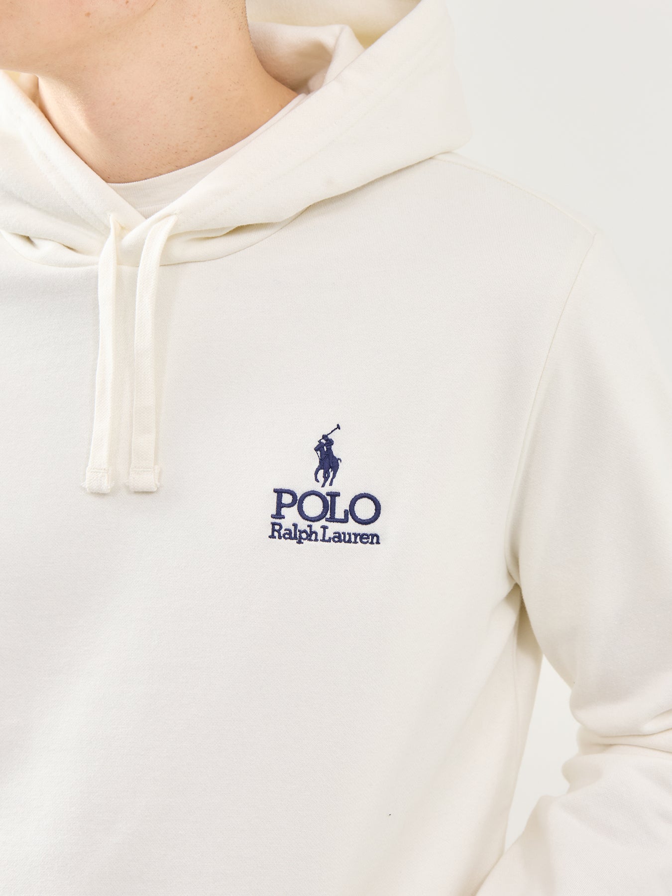 Logo Pullover Hoodie Cream