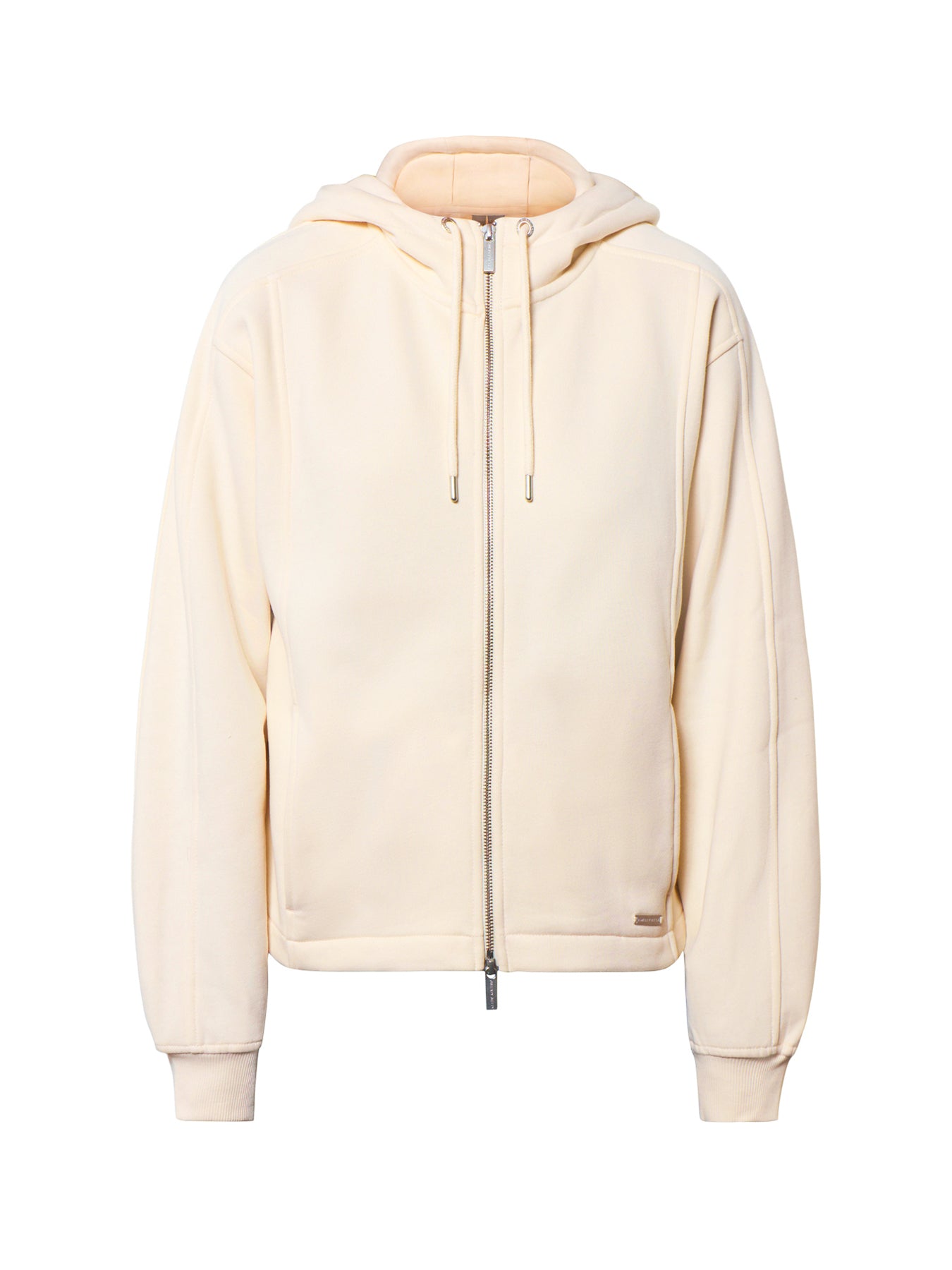 Premium Brushed Zip Through Cream