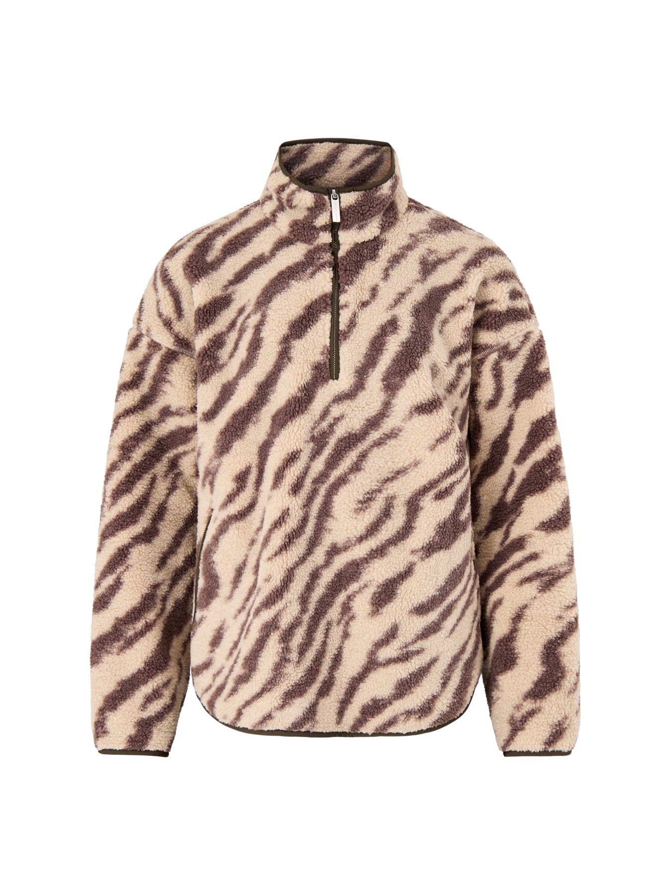 New Plush Half Zip Beige
