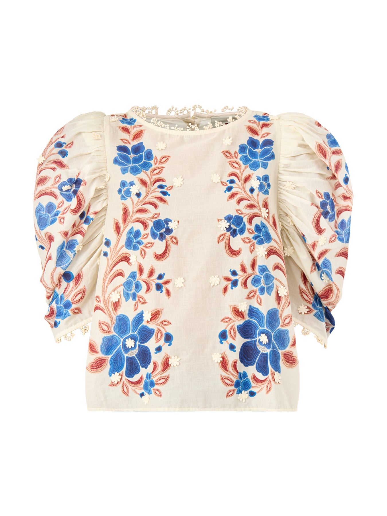 Renata Floral Sand Blouse
