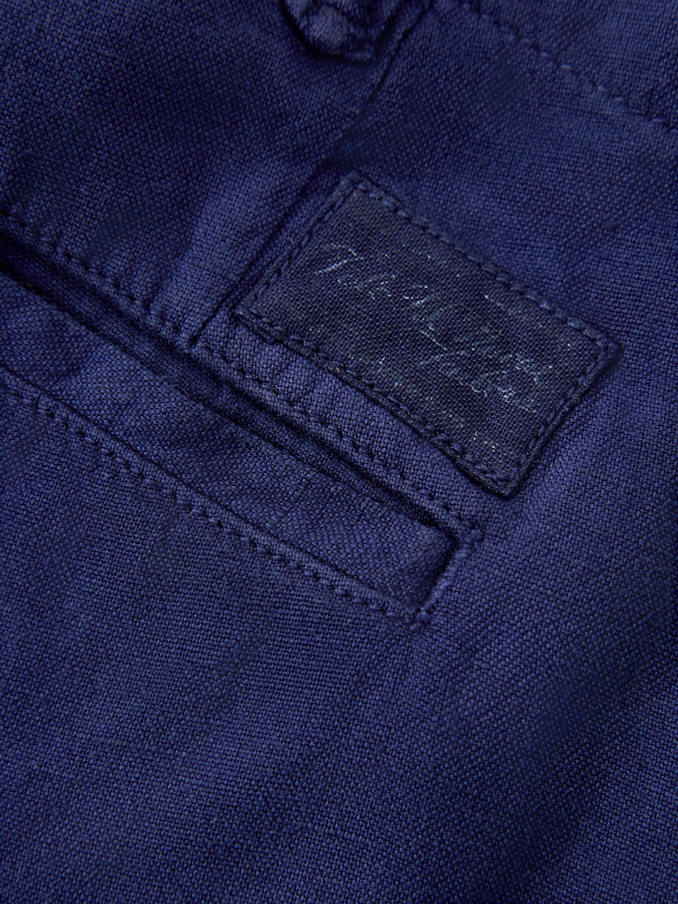 Linen Cotton Shorts Navy