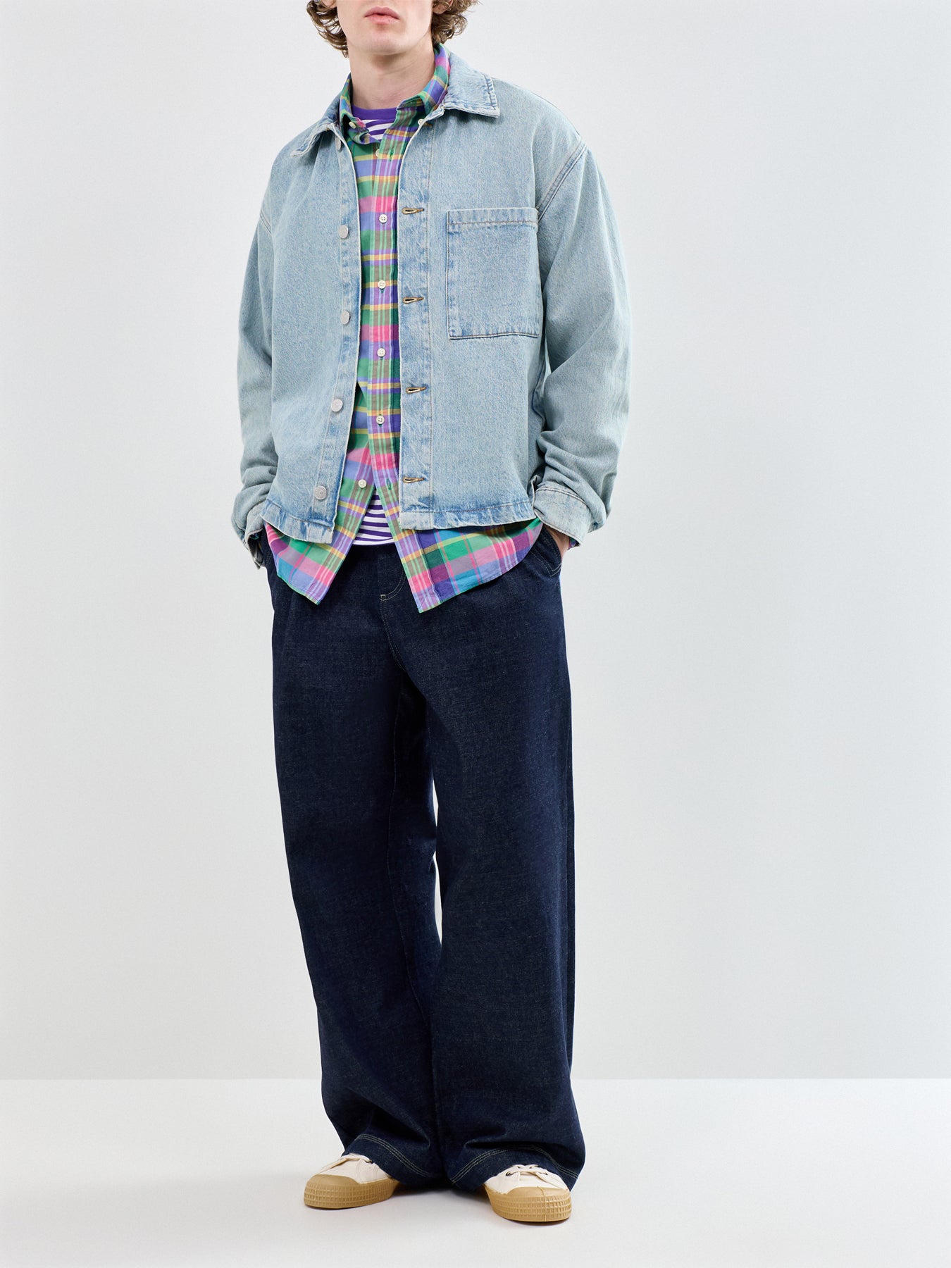 Lightweight Check Shirt Green