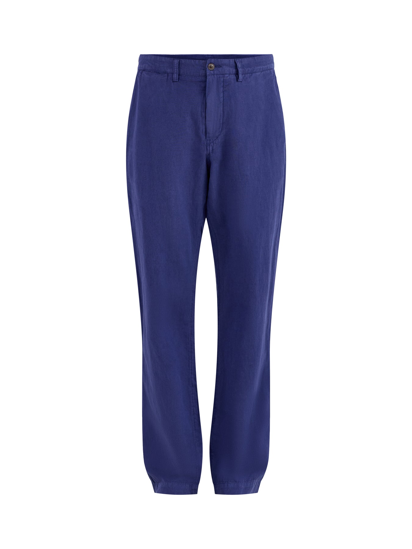Linen Blend Trousers Navy