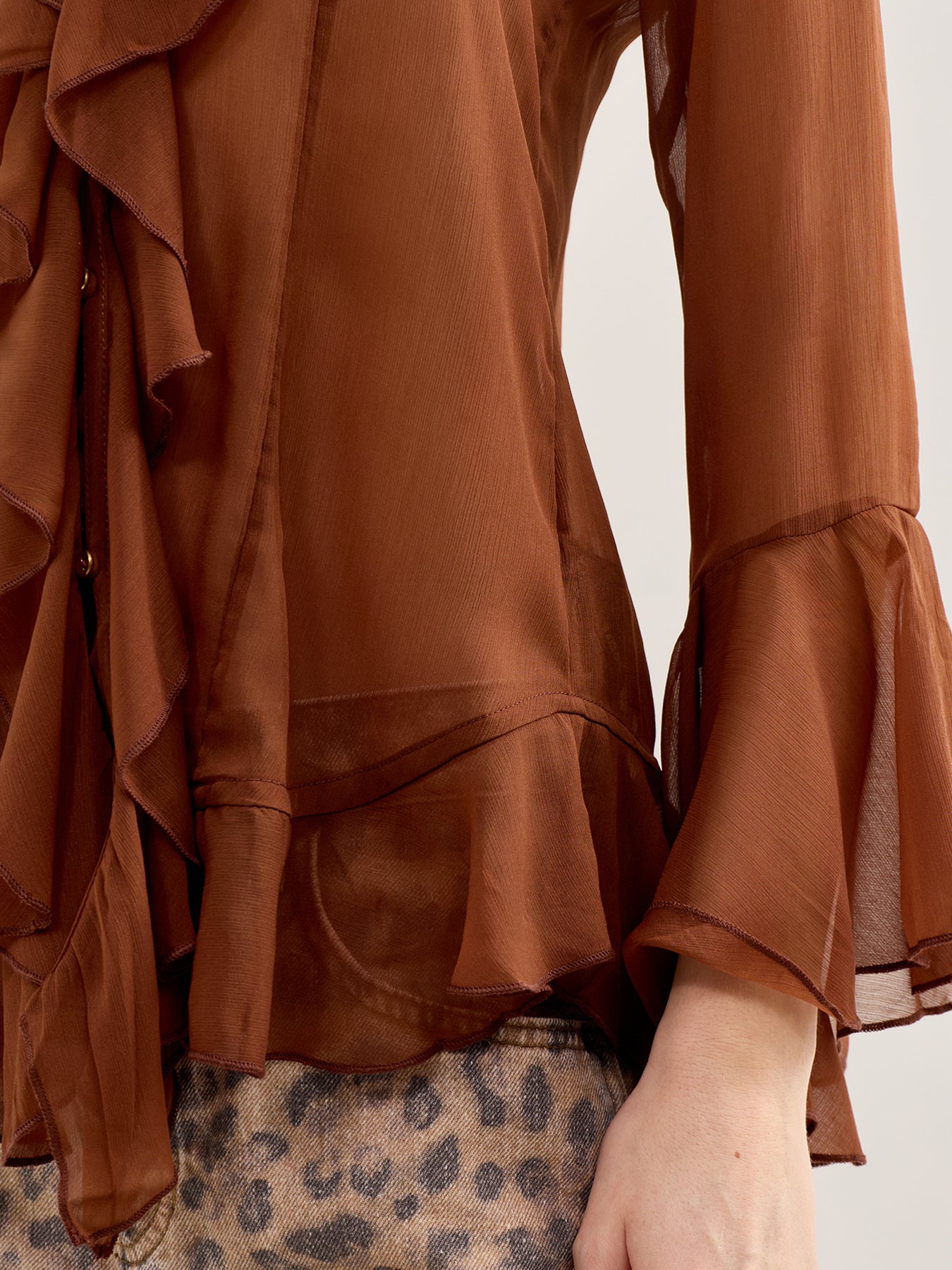 Bali Tulula Chiffon Midi Dress Burgundy