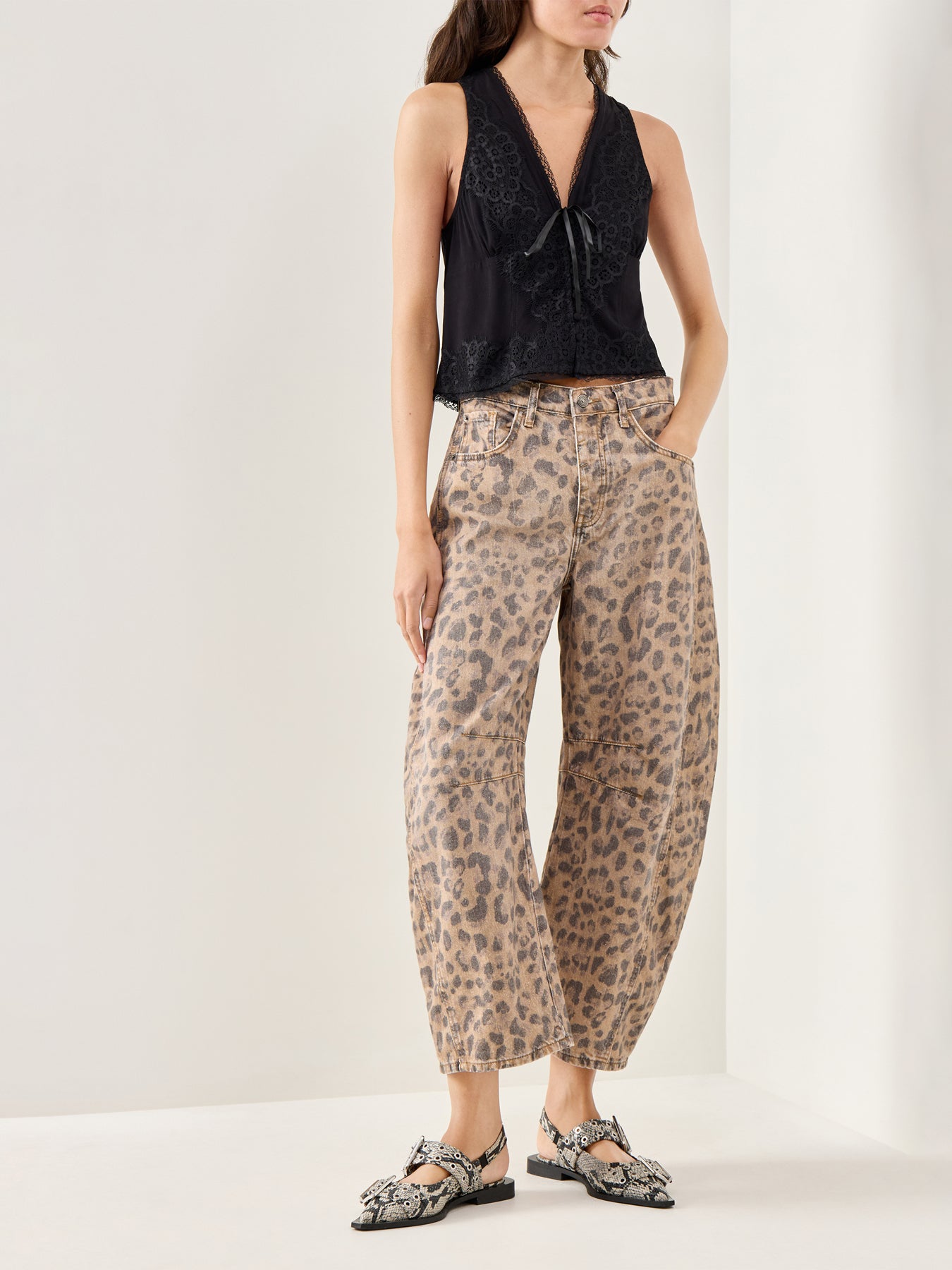 Jaida Tailored Button Vest Black