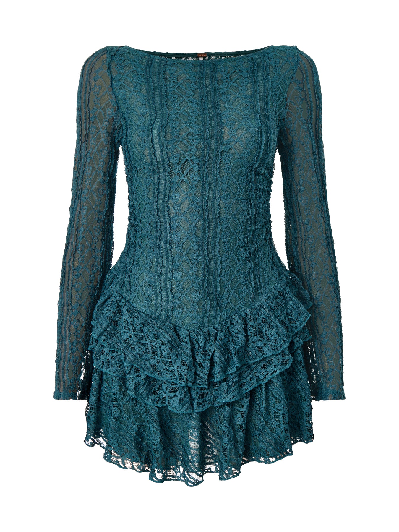 Tabby Lace Mini Dress Green