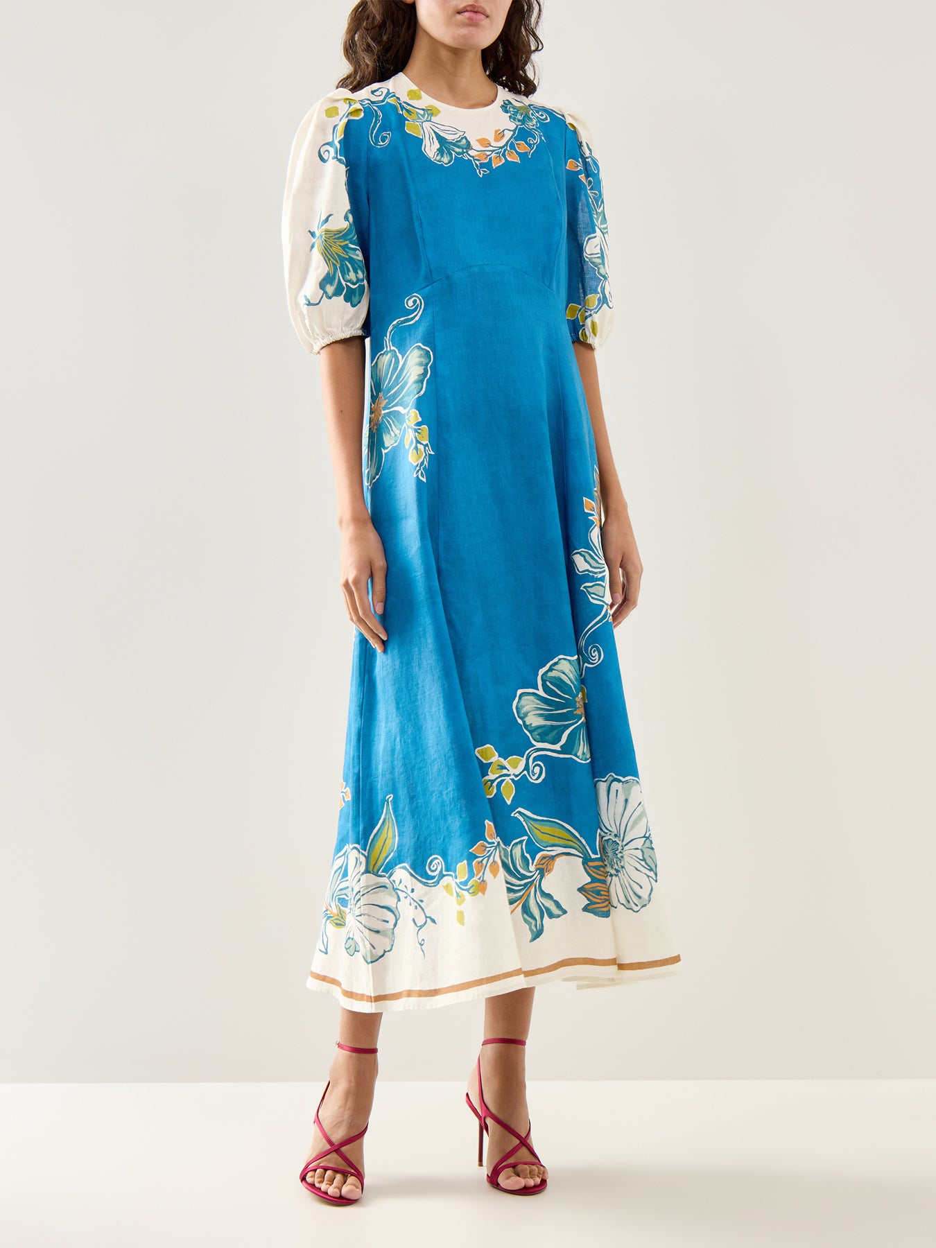 Luda Midi Dress Blue
