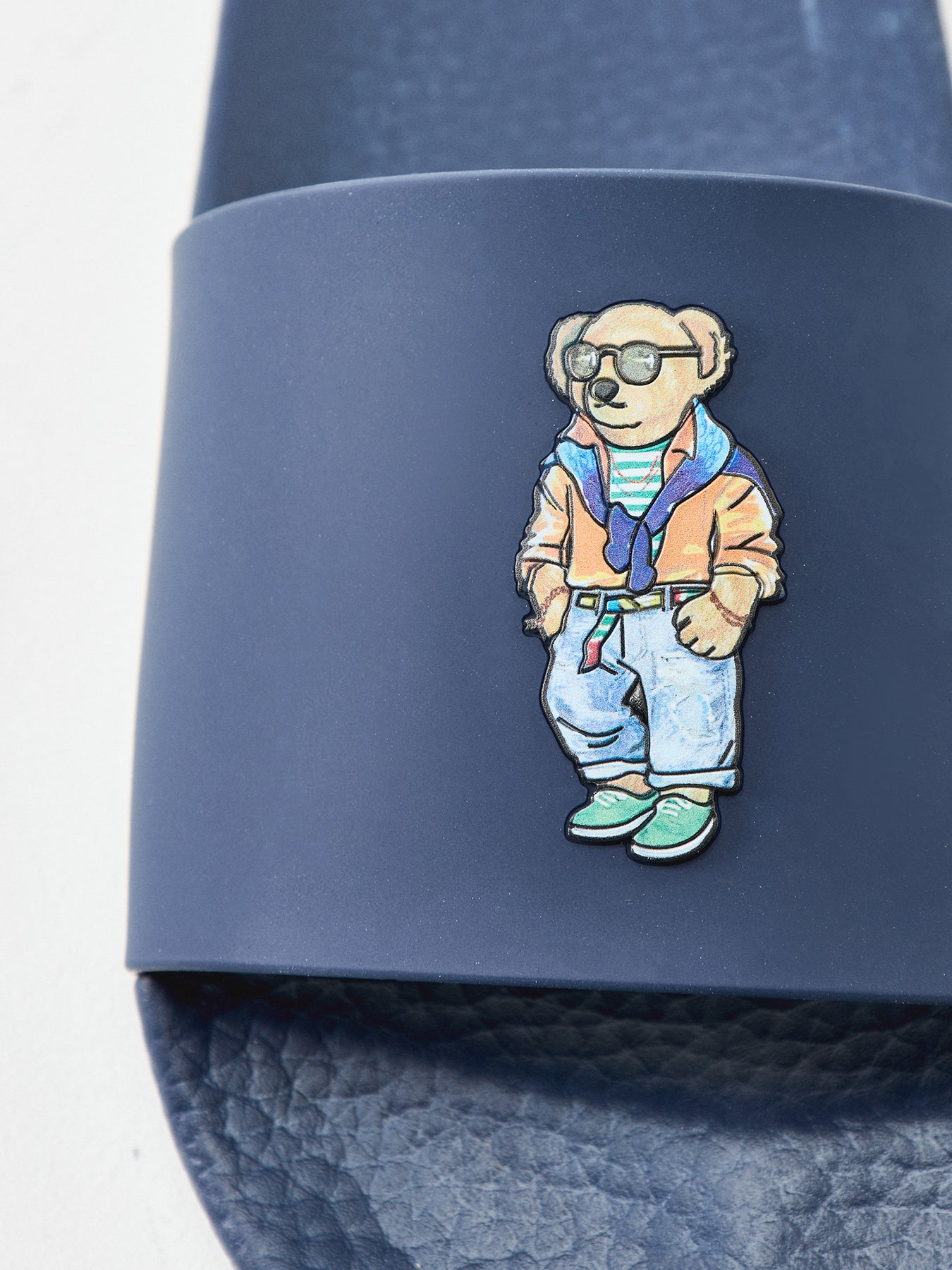 Polo Bear Slides Navy