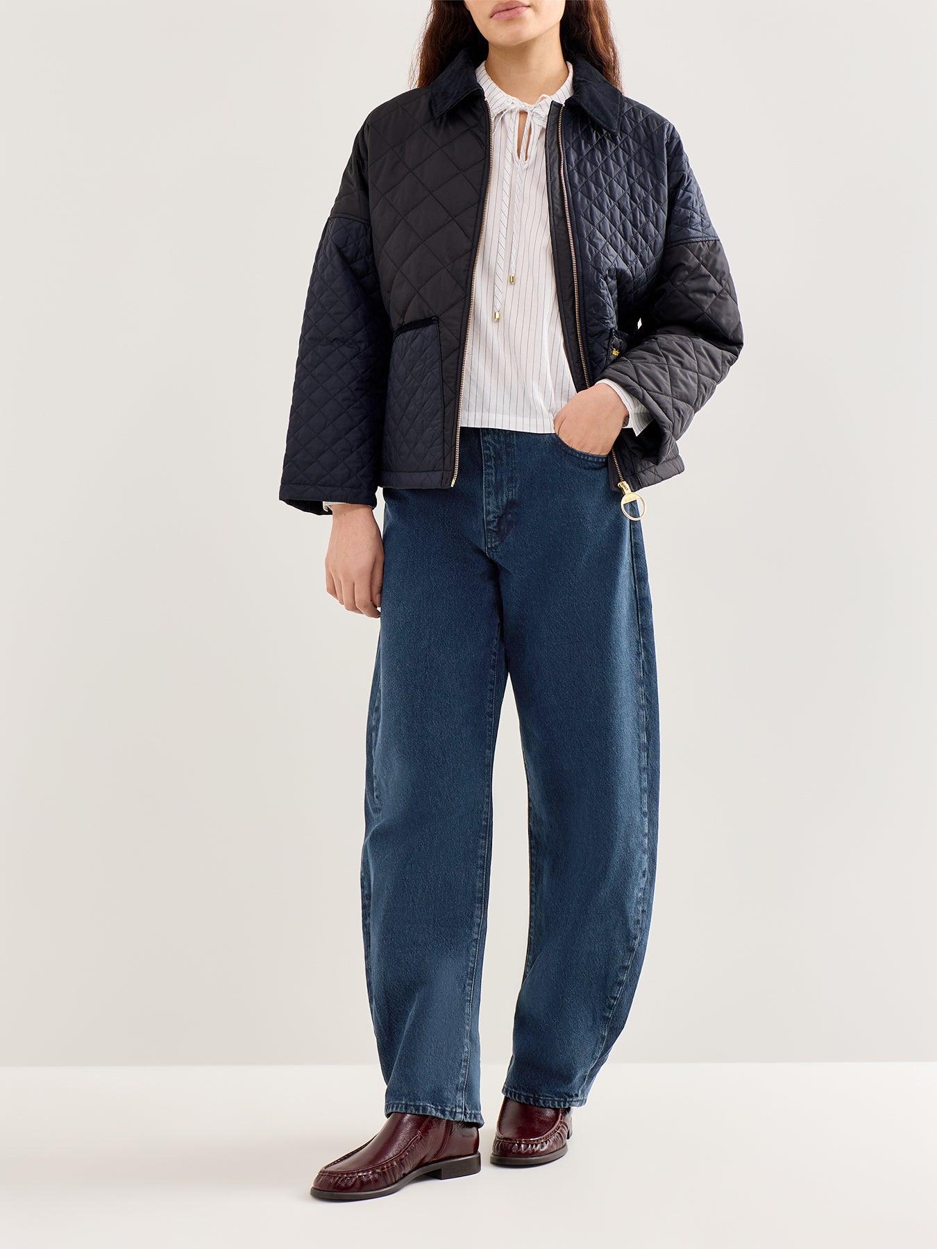 Danby Quilted Jacket Navy