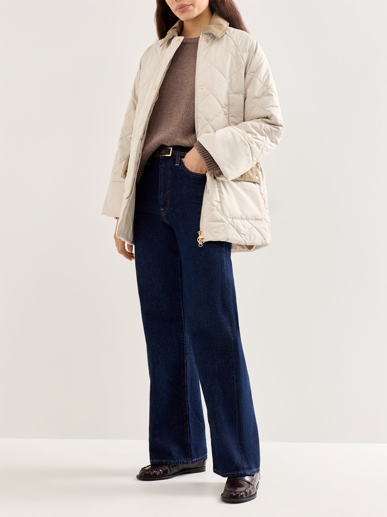 Aldburgh Quilted Jacket Cream