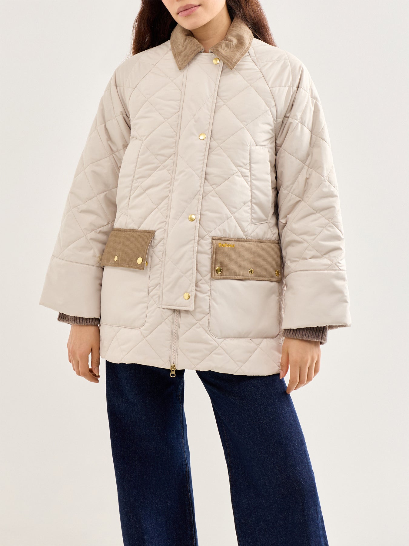 Aldburgh Quilted Jacket Cream