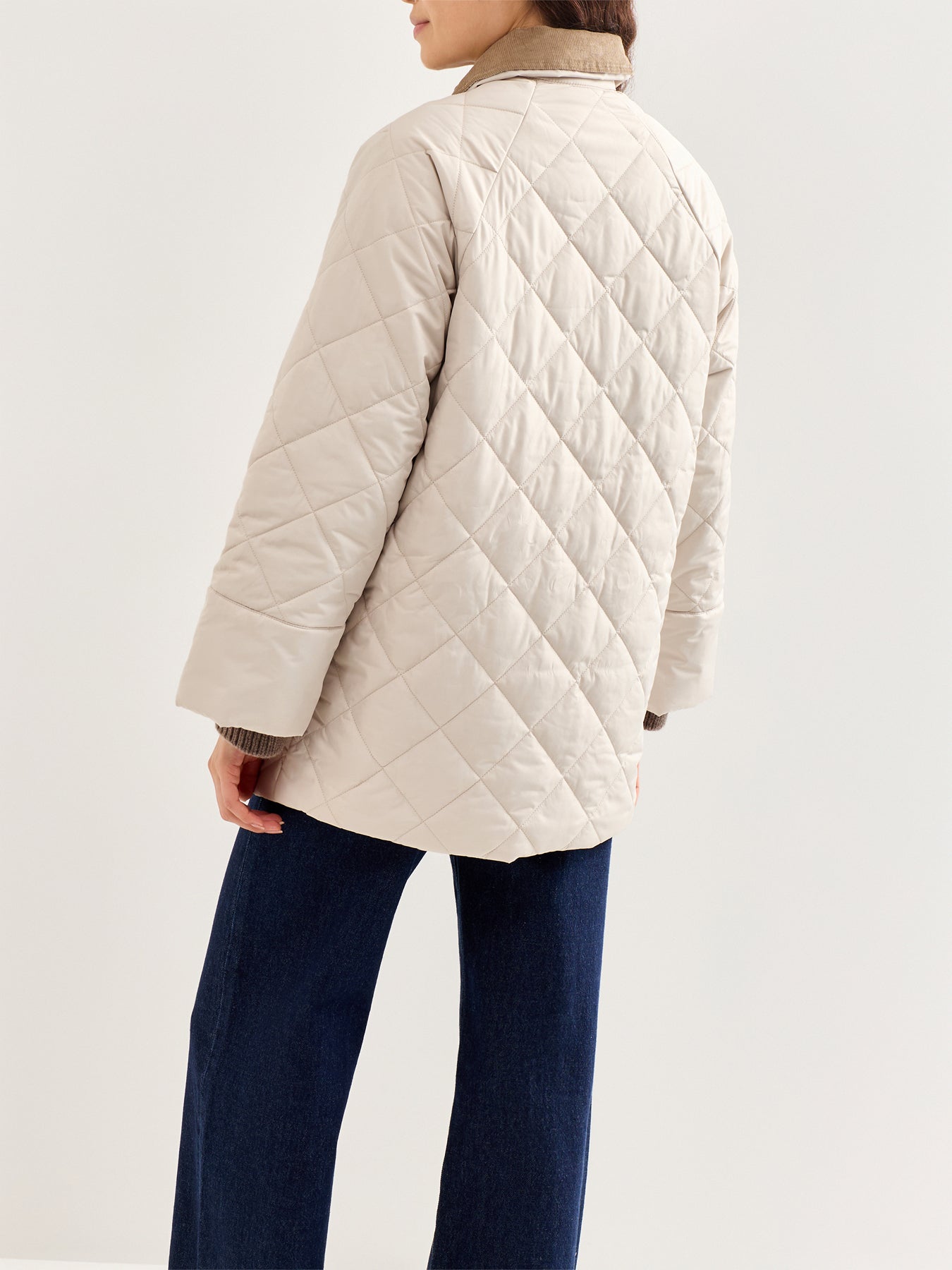 Aldburgh Quilted Jacket Cream