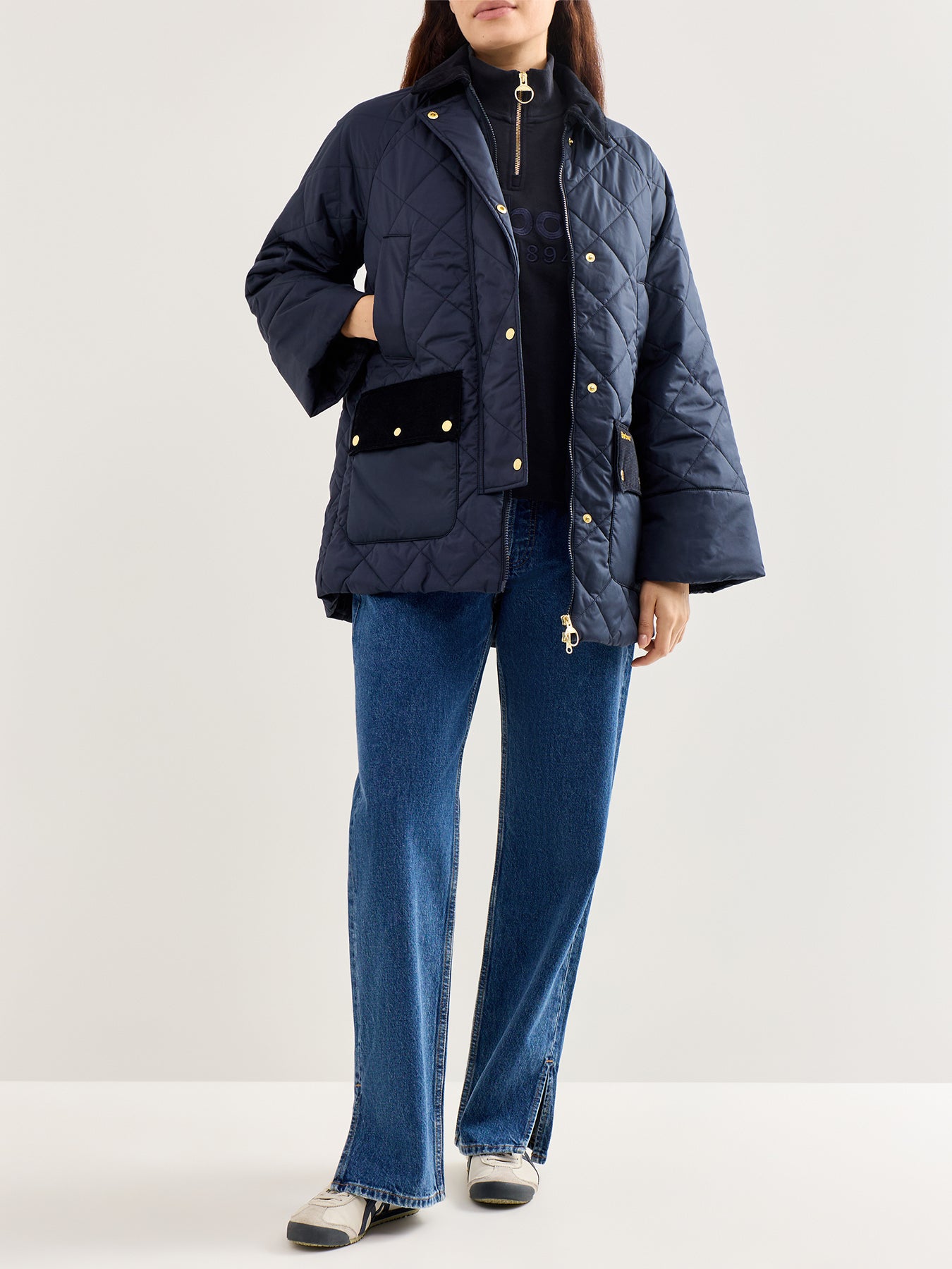 Aldburgh Quilted Jacket Navy