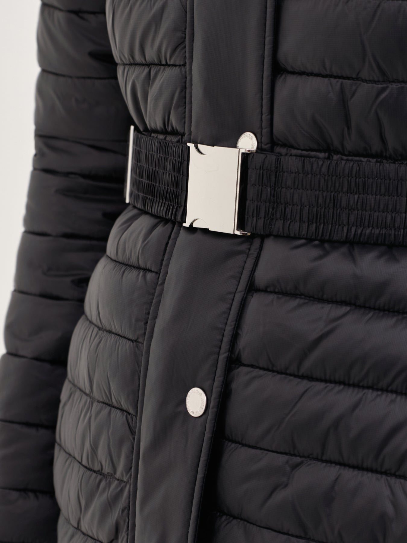 Longline Jada Puffer Jacket Black