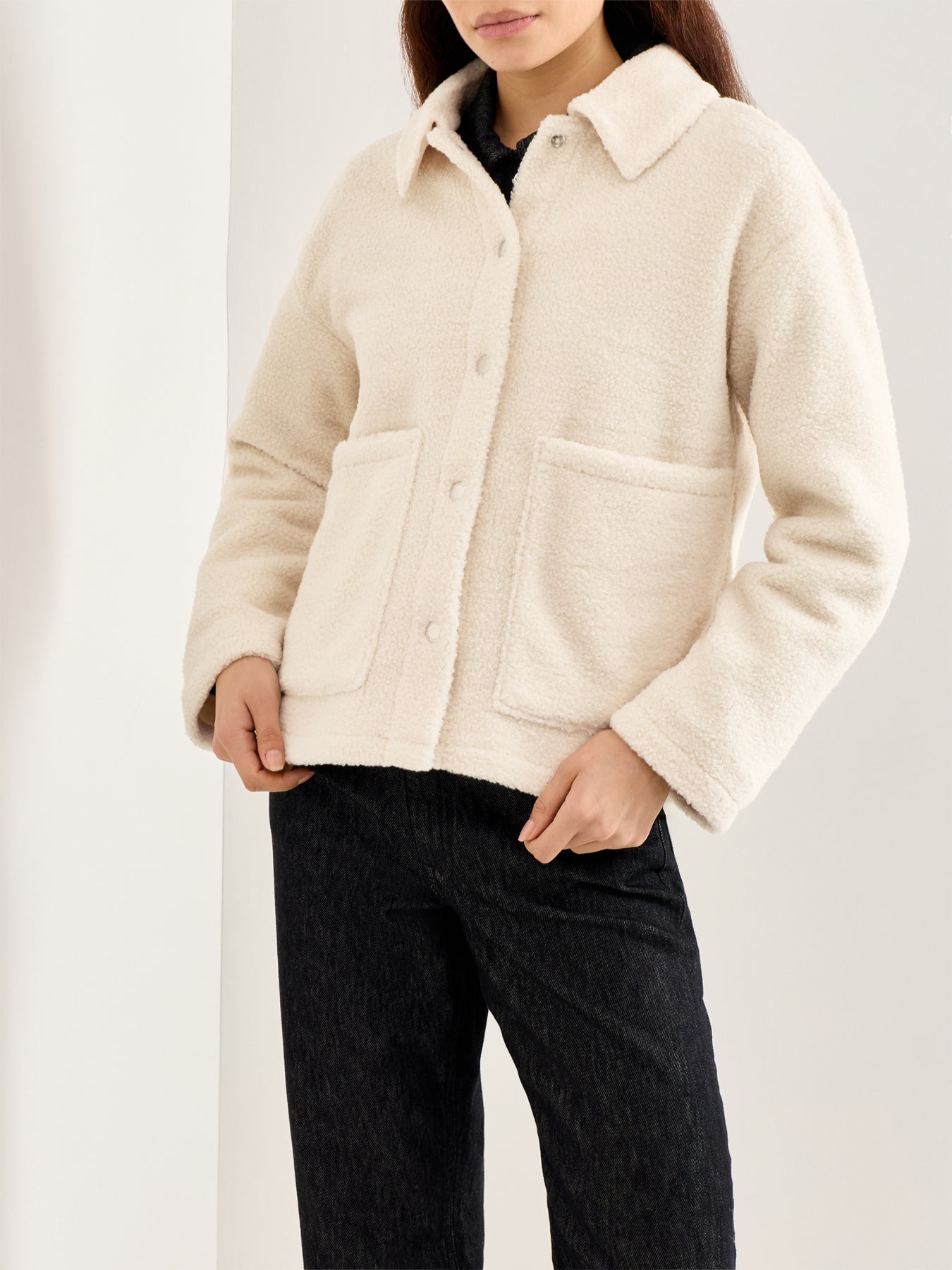 Rae Fleece Overshirt Cream