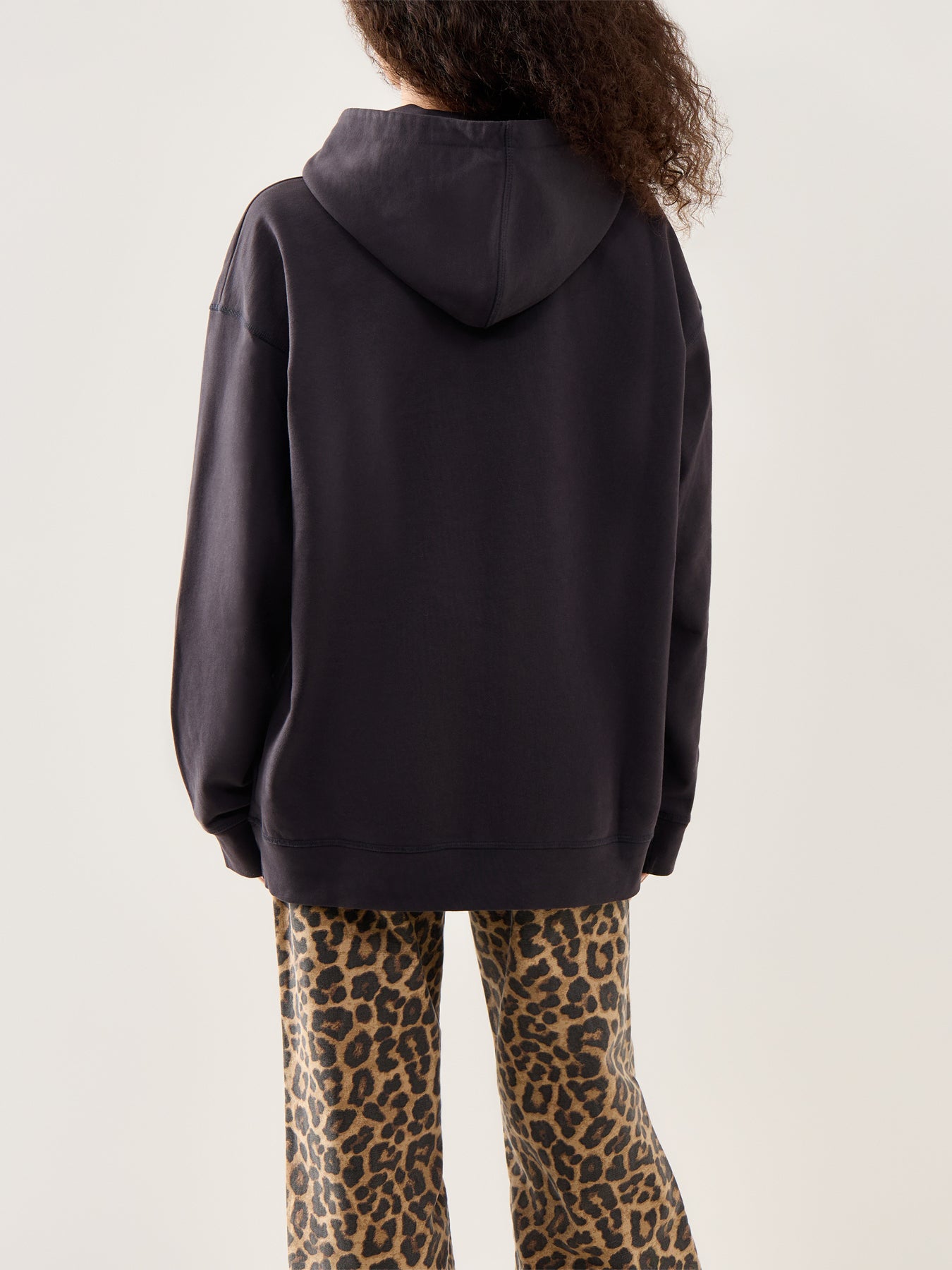 Banana Print Isoli Hoodie Black