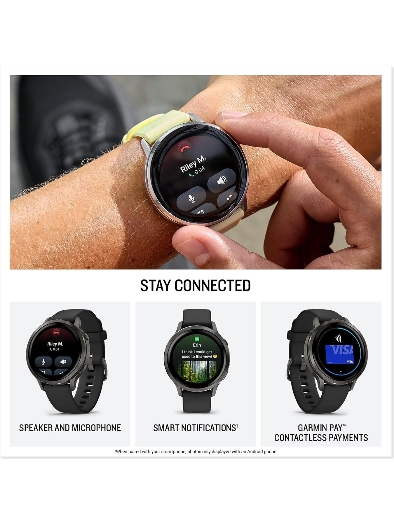 Venu 4 Smartwatch 45mm Black