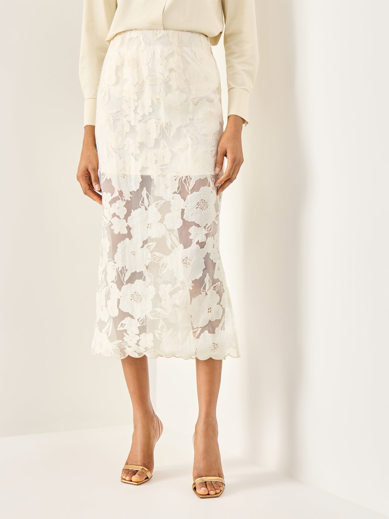 Anabelle Lace Midi Skirt