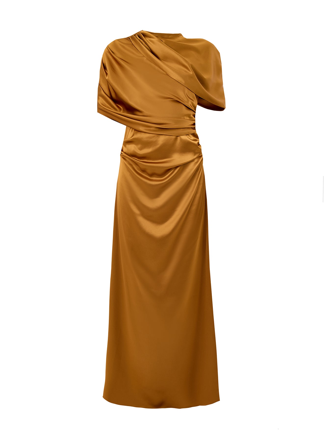 Cassia Draped Fitted Maxi Dress