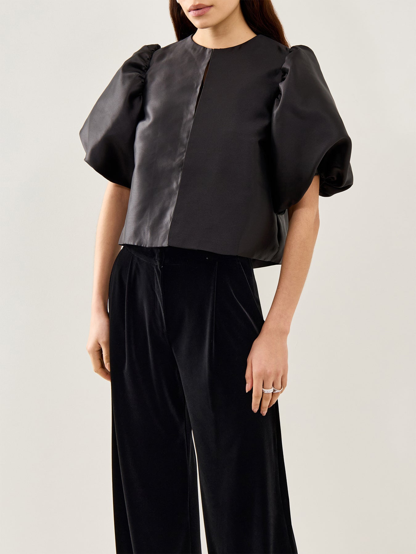 Cleo Pouf Sleeve Blouse