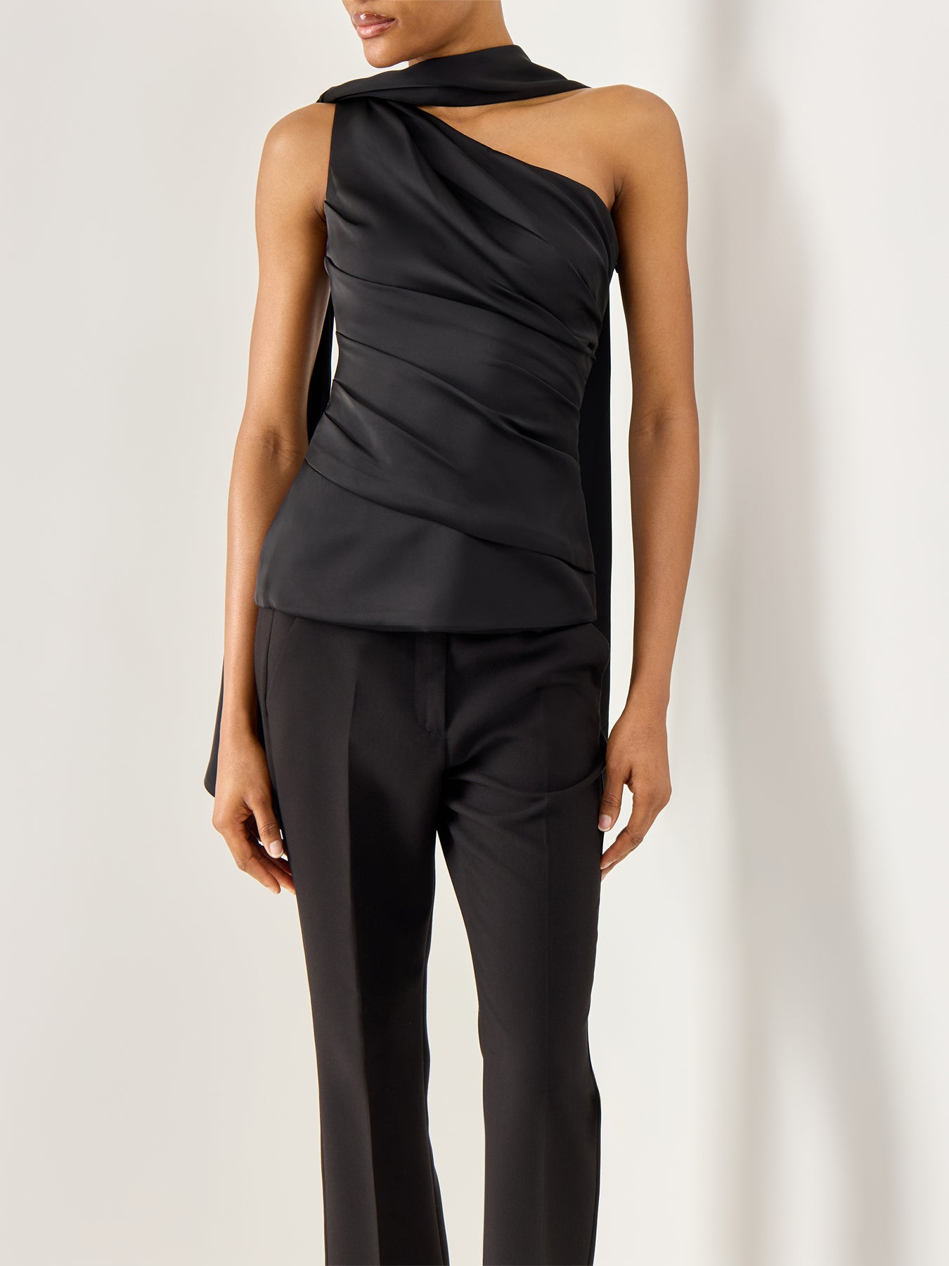 Nelly Draped One Shoulder Top