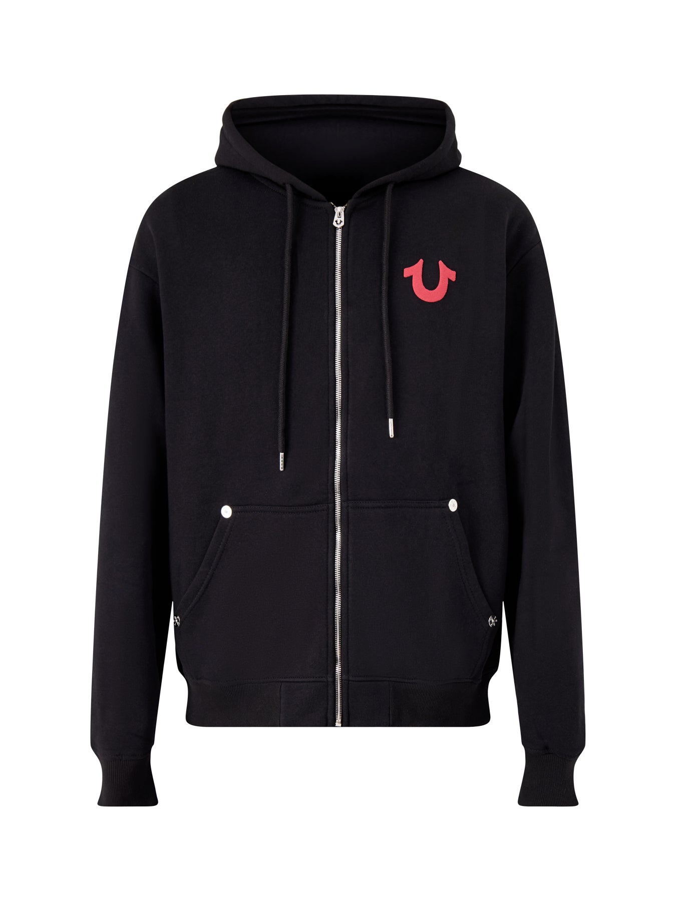 Number One Zip Hoodie Black