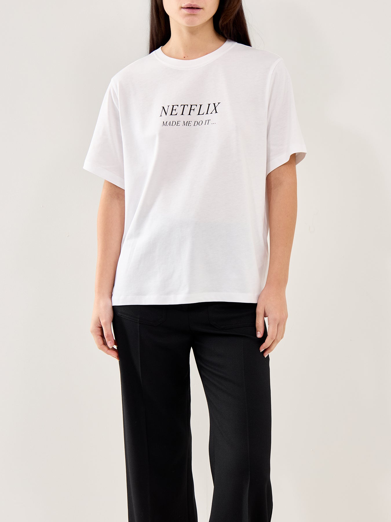 Classic Fit Slogan Tee White