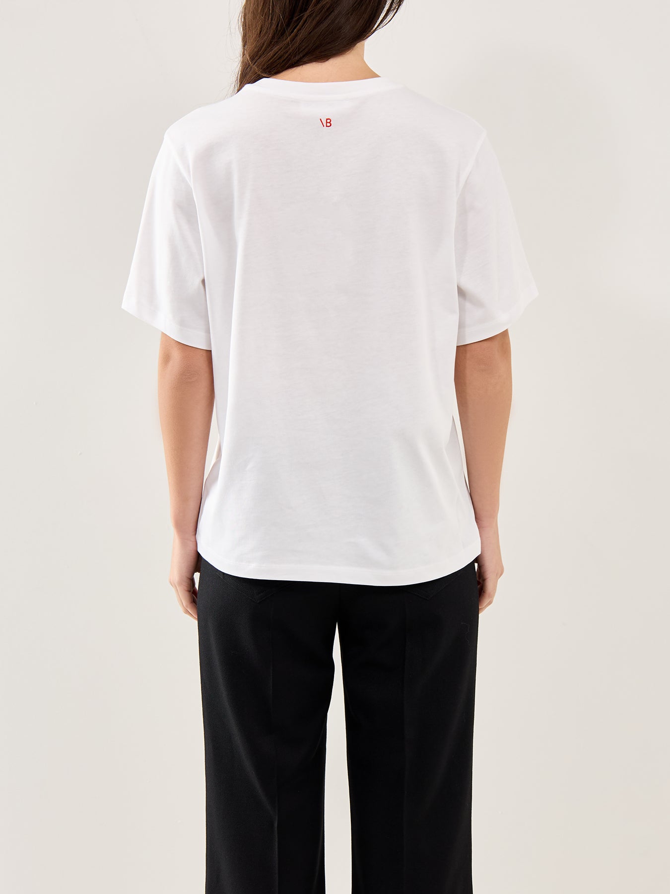 Classic Fit Slogan Tee White