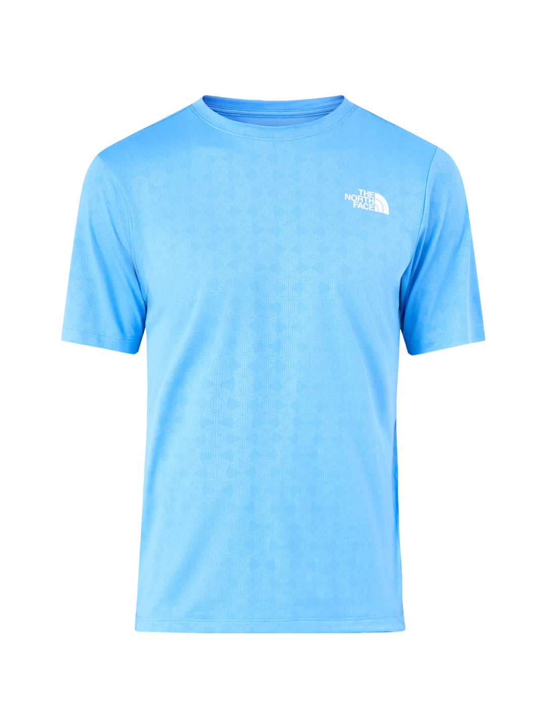 Pentadome Embossed Short Sleeve T-Shirt Blue