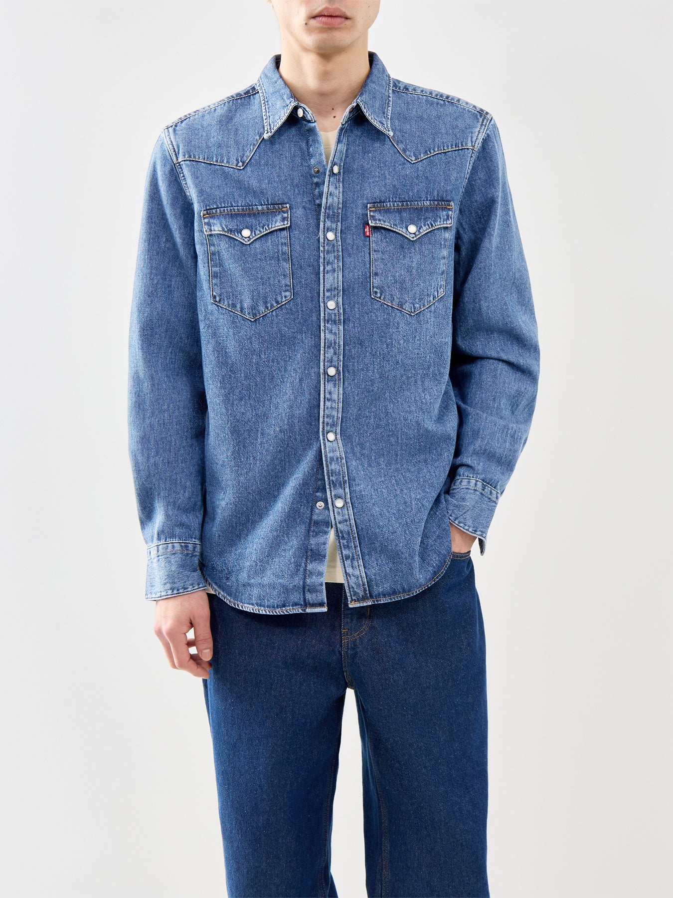 Barstow Western Shirt Blue